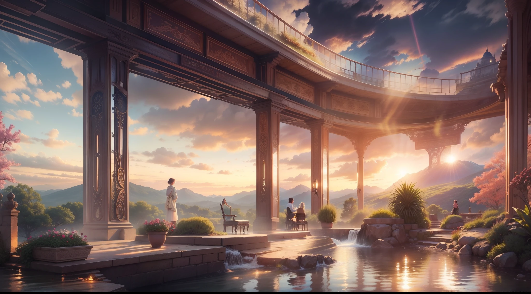 scenic view,The scene is magnificent,Light