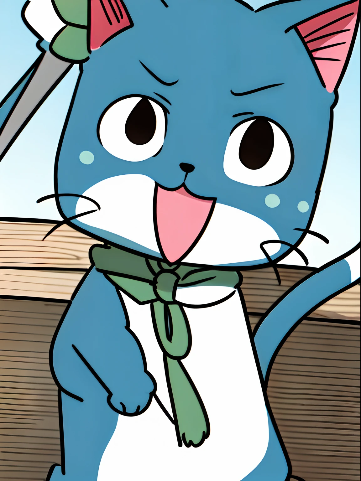 cat(happy)
