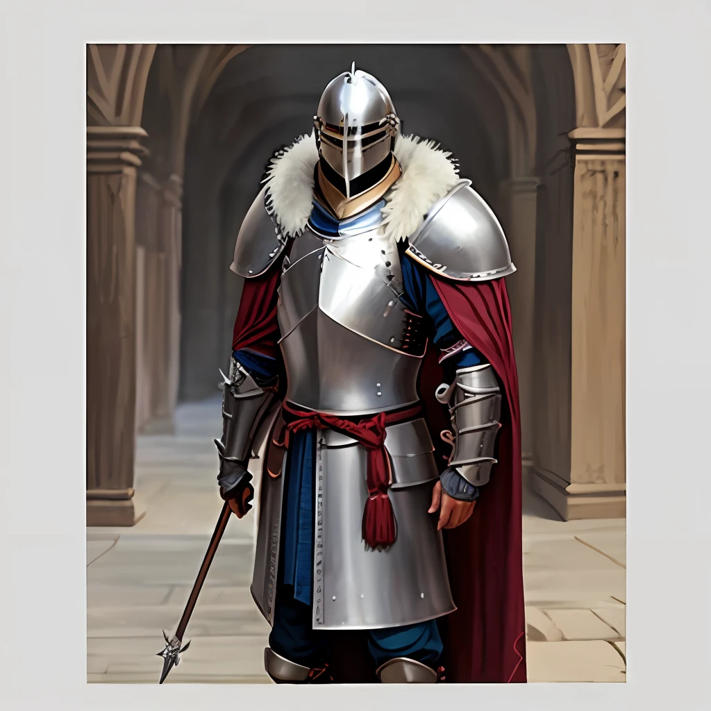 plate armor,Coat robe,The helmet has feathers,Late Middle Ages,Early Renaissance