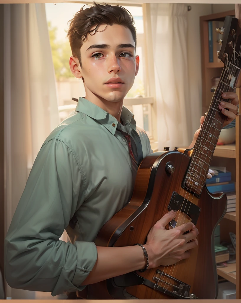 Handsome boy age boy background change 2K qualities reality face