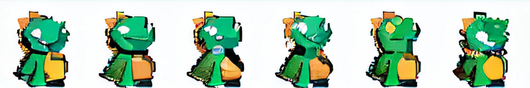 Close-up of cartoon characters with green and yellow costumes, sprite 2 d, spritesheet, sprite art, the elf, videogame sprite, pixel art sprite, full body sprite, set of high quality hd sprites, 2 d sprites, 2 d sprites, Pixel art dinosaurs, with familiar sprites, spritesheet, Visual novel sprite attack animation