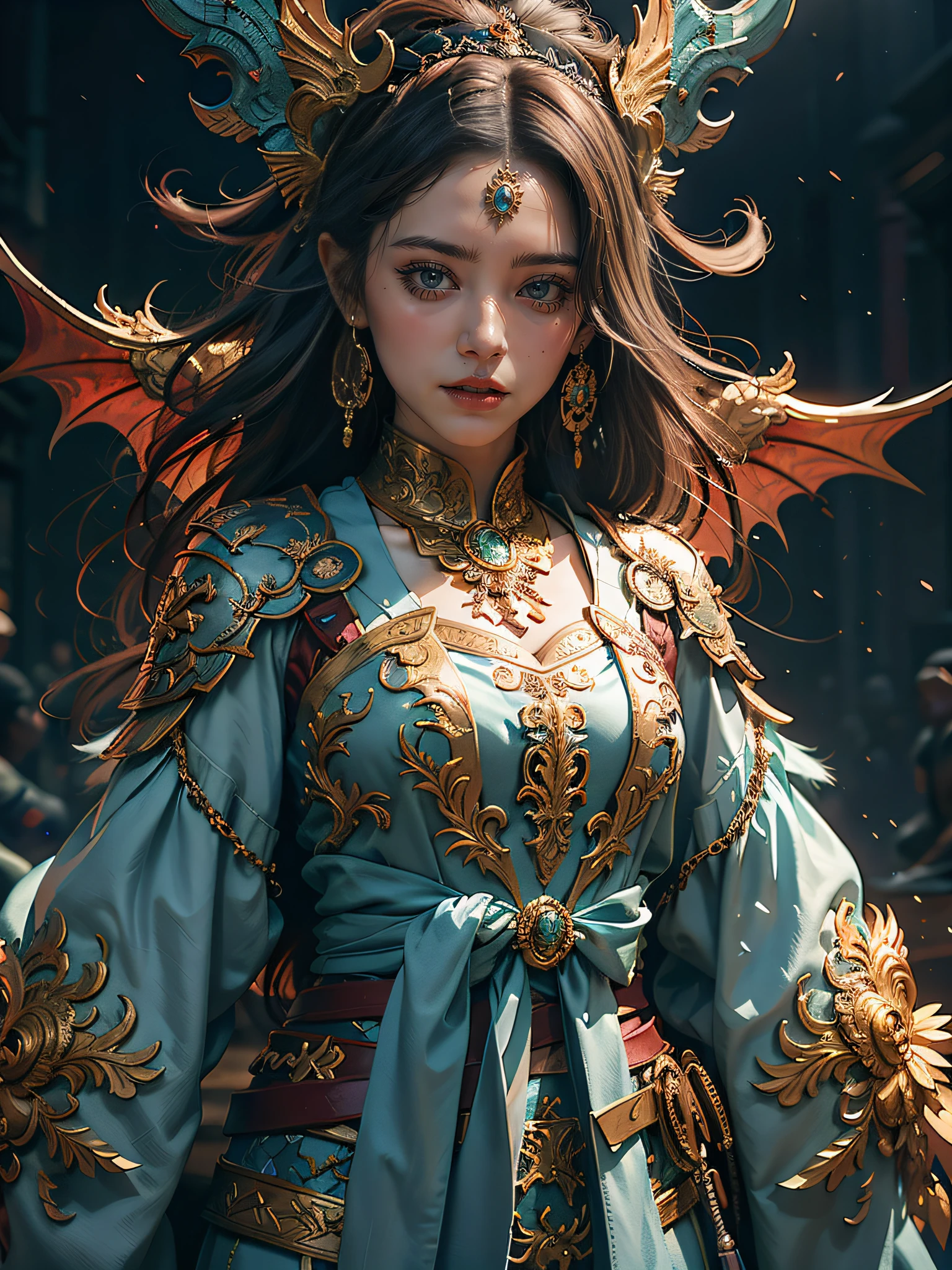 Beautiful detailed face，