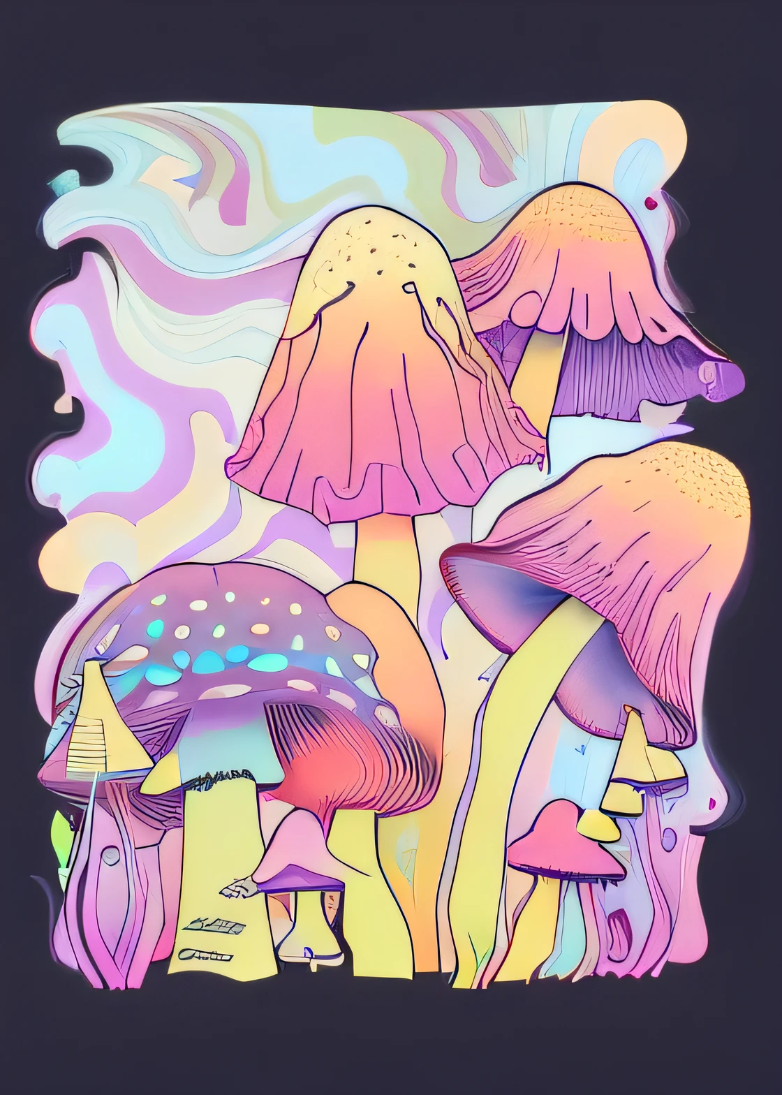 Close up of mushrooms with psychedelic background, psychedelic mushrooms dream, cogumelo trippy, cogumelo trippy, magic mushrooms, magic mushrooms, neon mushrooms, Cogumelos, psychedelic aesthetic, whimsical and psychedelic, trippy mood, Psychedelic!!!!!!!!!!!!!!!!!!!!!, psychedelic illustrations, just take a pinch of psychedelic, Psychedelic!!, psychedelic style, Psychedelic!, Psychedelic, Psychedelic!!!!, psychedelic acid trip
