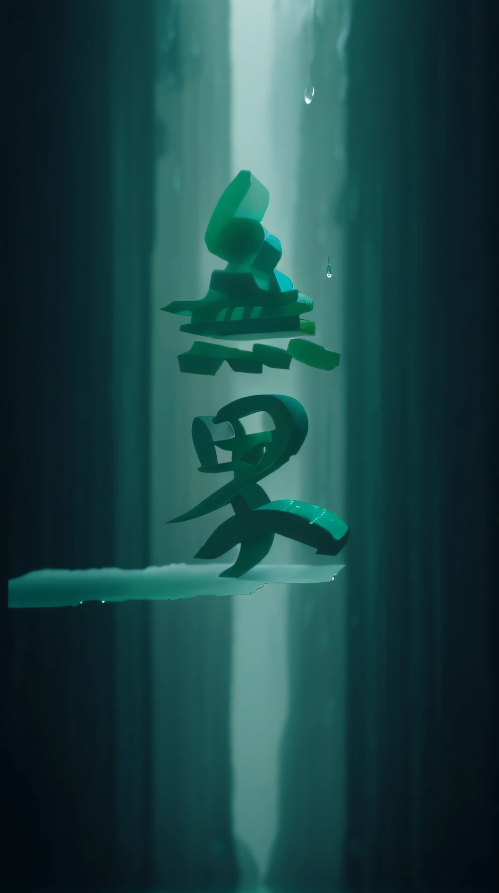 water dripping，Jade，Winters，fog atmosphere，a sense of atmosphere，Zen style