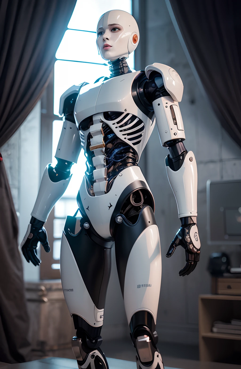 Complex 3d rendering of ultra-detailed porcelain male cyborg,1girl,cyborg robot parts,Beautiful soft light,rim-light,vibrant detail,luxuriouscyberpunk,hyper realisitc,parfect anatomy,Cable Electrical Wire,micro Chip,ellegance,beatiful background,rendering by octane,apple style,8k,best qualtiy,tmasterpiece,illustratio,Extremely refined and beautiful, CG,Solidarity,the wallpaper, (realisticlying,realisticlying:1.2),astounding,finely detailled,tmasterpiece,best qualtiy,offcial art,the Extremely Detailed CG Unity 8K Wallpapers,Incredibly Ridiculous res,mechanical skeleton,droid,ultra-realistic realism,Doomsday wasteland,(high-tech prosthetics:1.2)