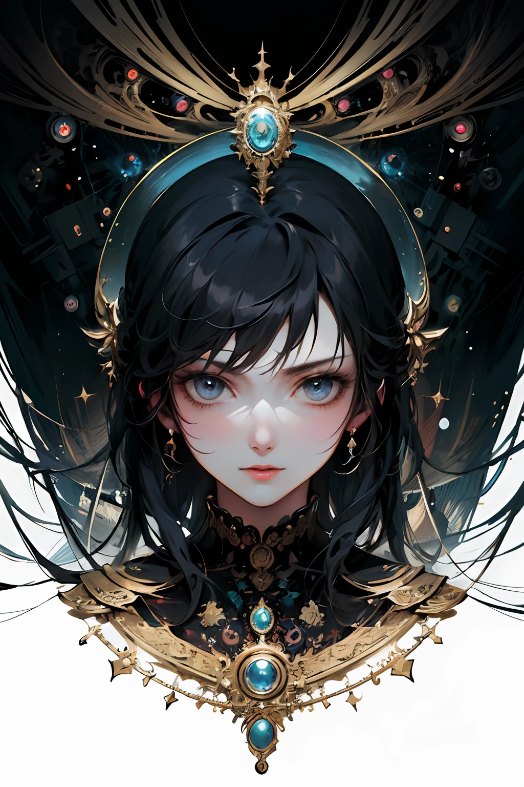 (masterpiece, top quality, best quality, official art, beautiful and aesthetic:1.2), (1girl), extreme detailed,(fractal art:1.3),colorful,highest detailed