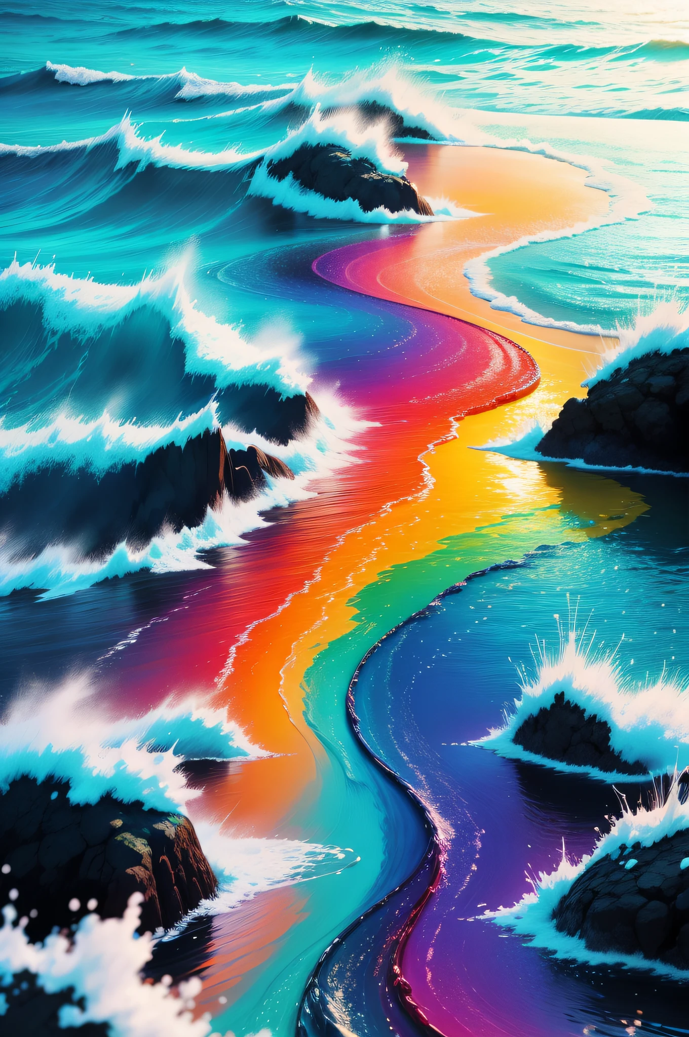 the sea+colorful+Colorful colorful