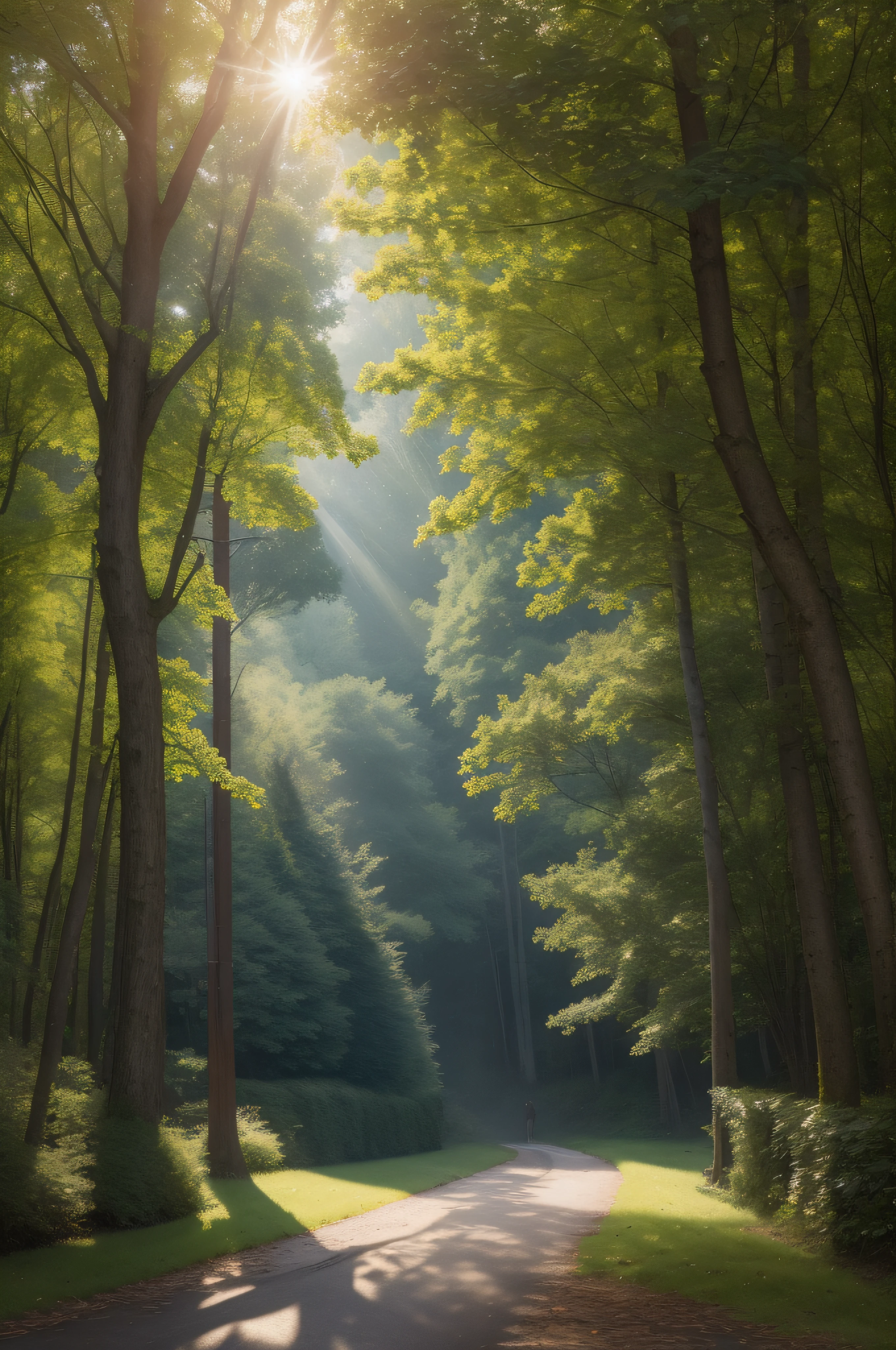 ((ultra-detailed)), (((masterpiece))),best quality, illustration, best quality exquisite details, Octane render, paper_cut, super photograper, Sunbeams shine through the trees
O'er all the hilltops
Is quiet now,
In all the treetops
Hearest thou
Hardly a breath;
The birds are asleep in the trees:
Wait, soon like these
Thou too shalt rest.
Wanderer's Nightsong II
Johann Wolfgang von Goethe