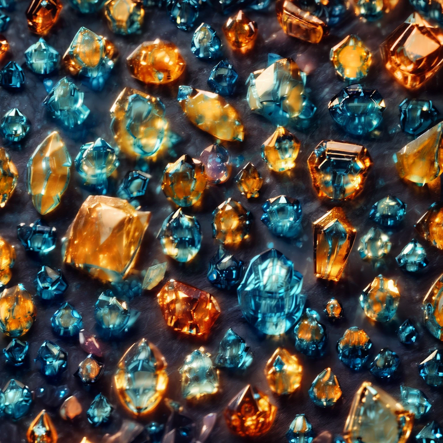 (Hell style:1.4，(Full Focus:2),(Everything is laid out in a display case:1.3)，(magic item|Colorful gemstones|SakuraNS|Printed silk products|medal|ore|obsidian|pearls|Emeraude|white jade|amethyst|sapphires|Gold products|Silver products|Purple gold|Magical jewelry|antiquarian|Red Jewel|Orange gemstones|Blue gemstones|topaz|:2)，Magic symbols，Magic light particle effect，High-tech luxury， High-value jewelry,，High-value metals，luxury goods，Puzzles are prohibited, Detailed and complex background, glittery, reflective light, hyper HD, Award-Awarded, A high resolution, High detail, Chiaroscuro, Cinematic lighting, Masterpiece, Ray traching，structurally correct, Super detail, High quality, High details, Best quality, 16k