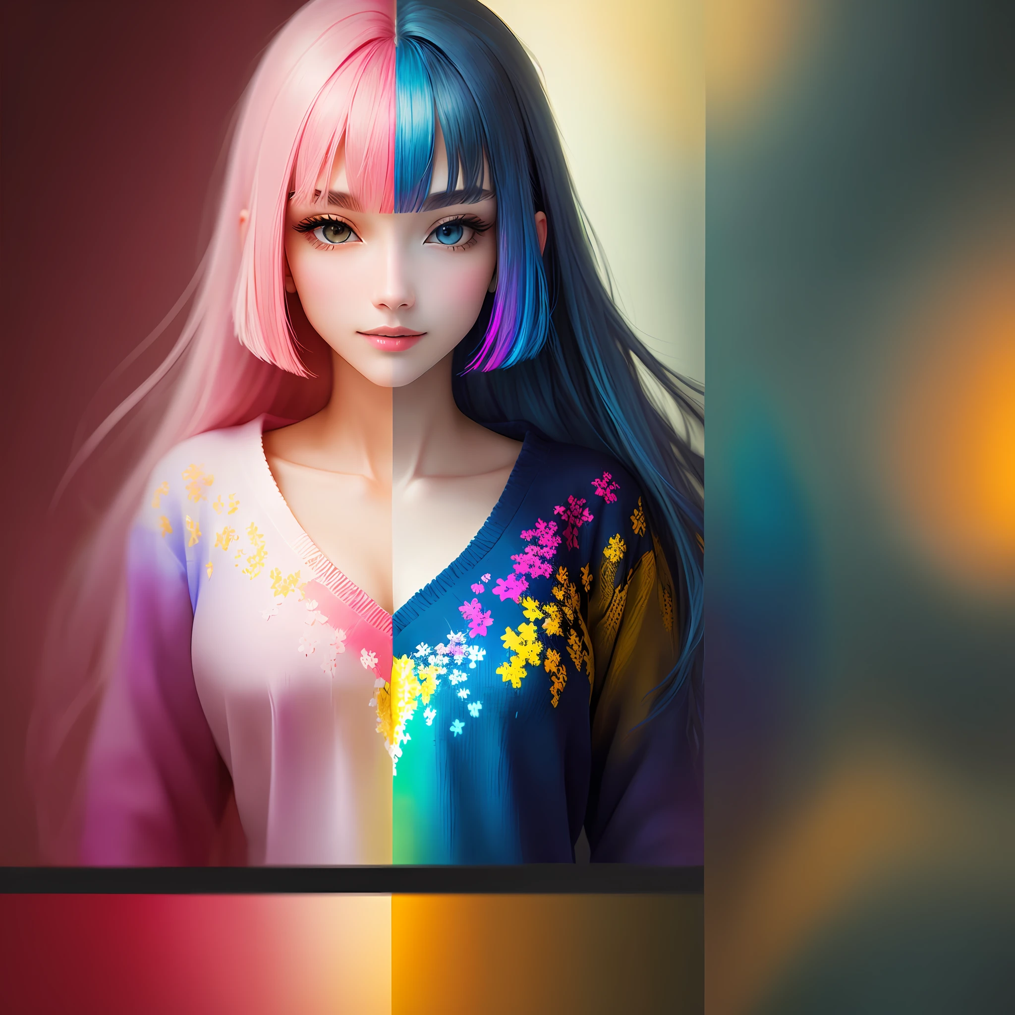 remove blur add more pixels, and add colors, beautiful
