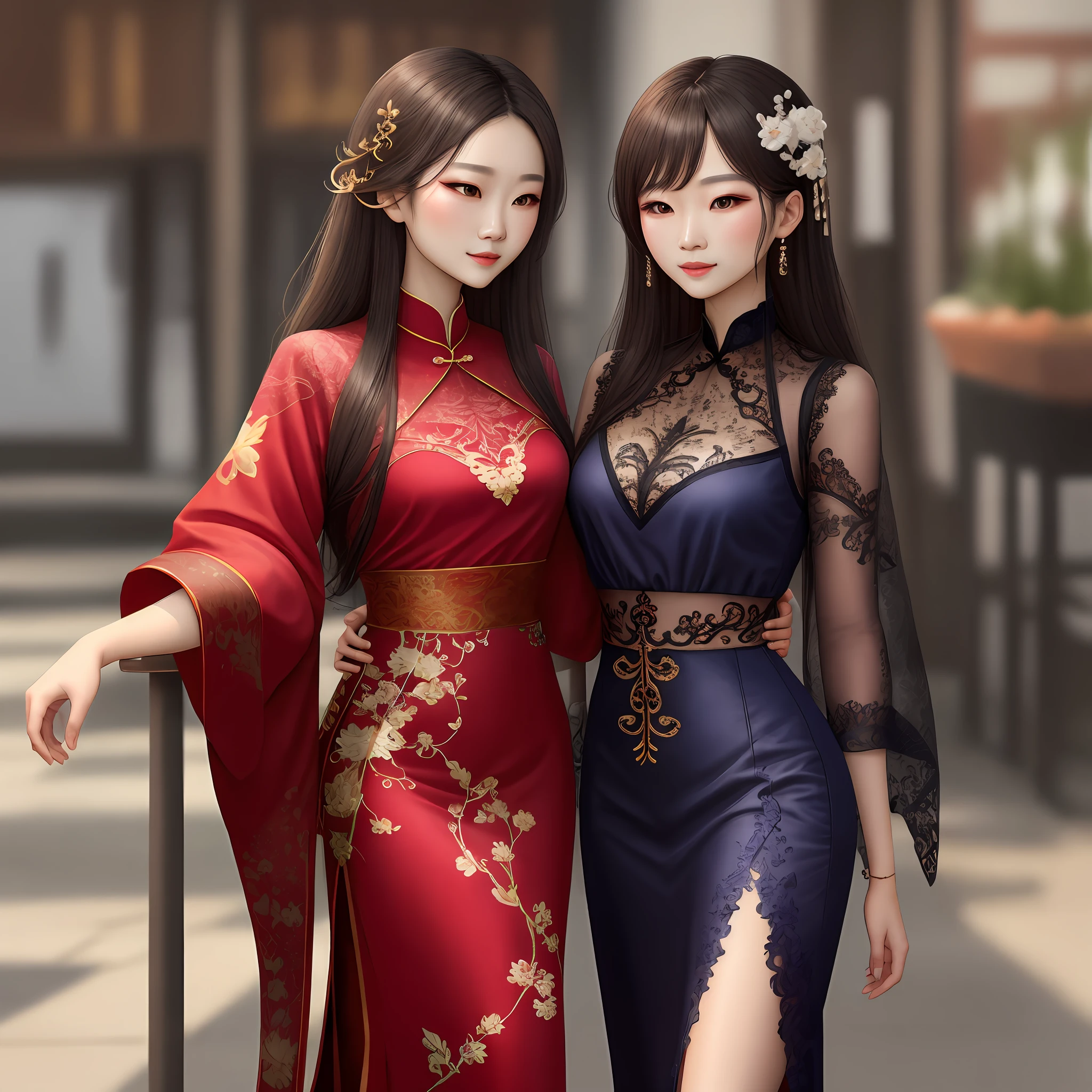Lu Zhishen wearing lace