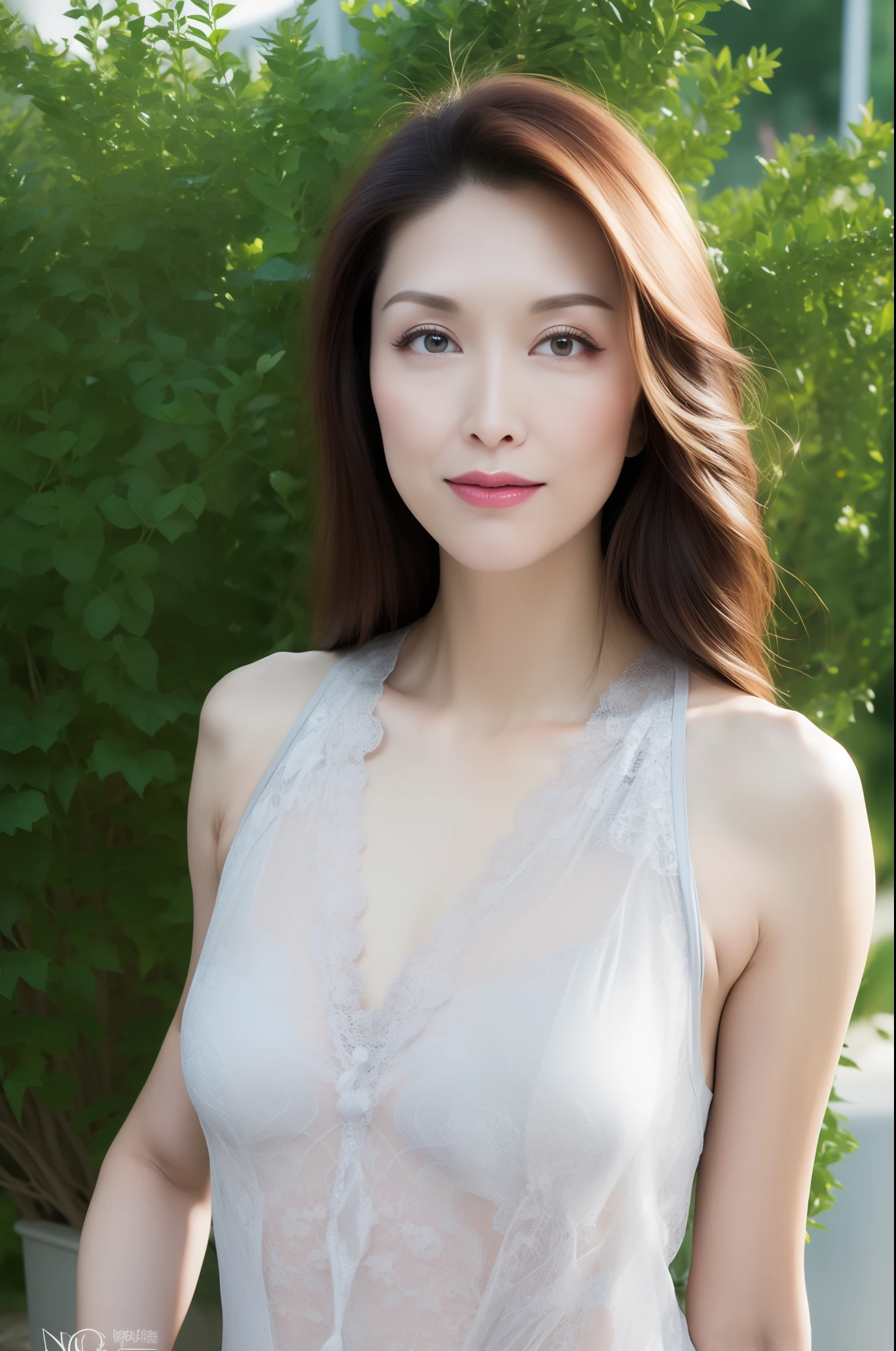 (masterpiece, realistic:1.3), (extremely intricate:1.2), (photorealistic:1.4), (extremely delicate), (ultra realistic:1.3), (a high detail RAW color professional full body photo), hyperrealistic photography, extremely detailed CG unity 8k wallpaper, UHD, HDR, RAW photo, dslr, hyperrealistic 3d render, A minimalist composition with clean lines and subtle tonal variations, invoking a sense of simplicity and tranquility, Petunia, In a realm of enchanted serenity, a garden of tranquility blossoms, its Zen-like beauty inducing a sense of inner peace, Lapis Lazuli, Metallic luster that gives the gemstone a reflective and polished look, Robed, Woman, Average Height, Toned, Square Face, Tan Skin, Dark Brown Hair, teal Eyes, Straight Nose, Full Lips, Sharp Chin, Shoulder-Length Hair, Coarse Hair, Tousled Waves, augmented boobs, Stud earrings, rose gloss lipstick, nijistyle, a pair of ggx heels, high heels, stockings, lace trim, pantyhose, lace choker, narrow waist, gigantic boobs, noona,