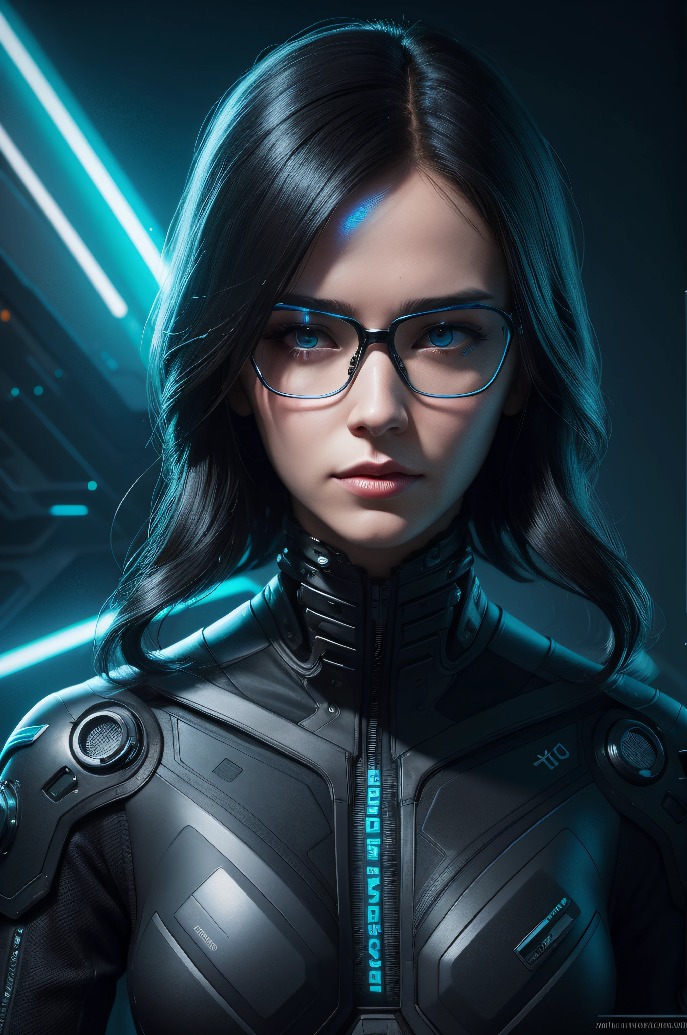 Silicon valley virtual reality 10 th anniversary, beautiful! woman with glasses, cyberpunk art by android jones, cyberpunk art by beeple, synthwave, darksynth, quantum tracerwave, wireframes