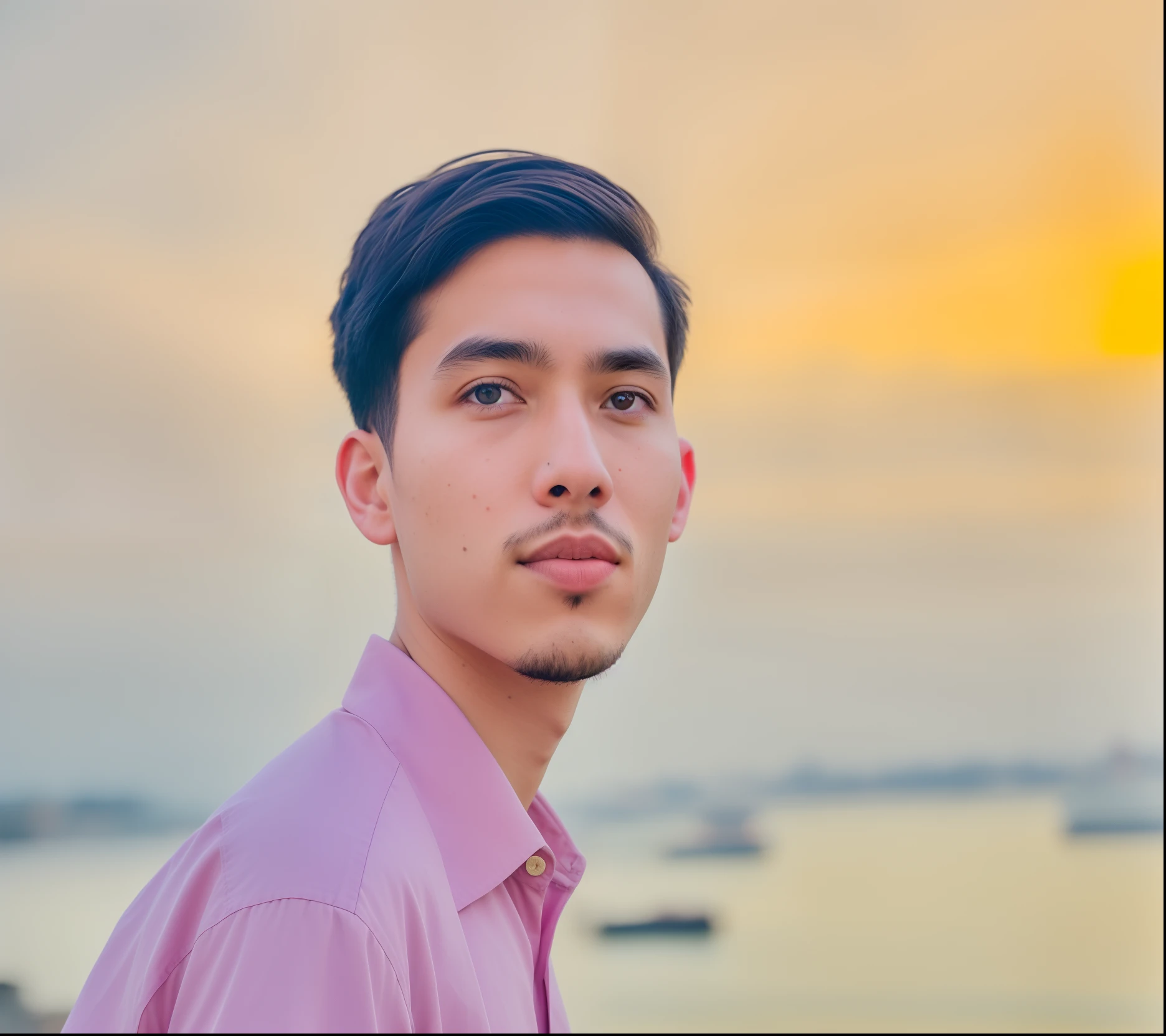 RAW photo, a portrait photo of 25 y.o man in casual clothes, night, city street, (high detailed skin:1.2), 8k uhd, dslr, soft lighting, high quality, film grain, Fujifilm XT3