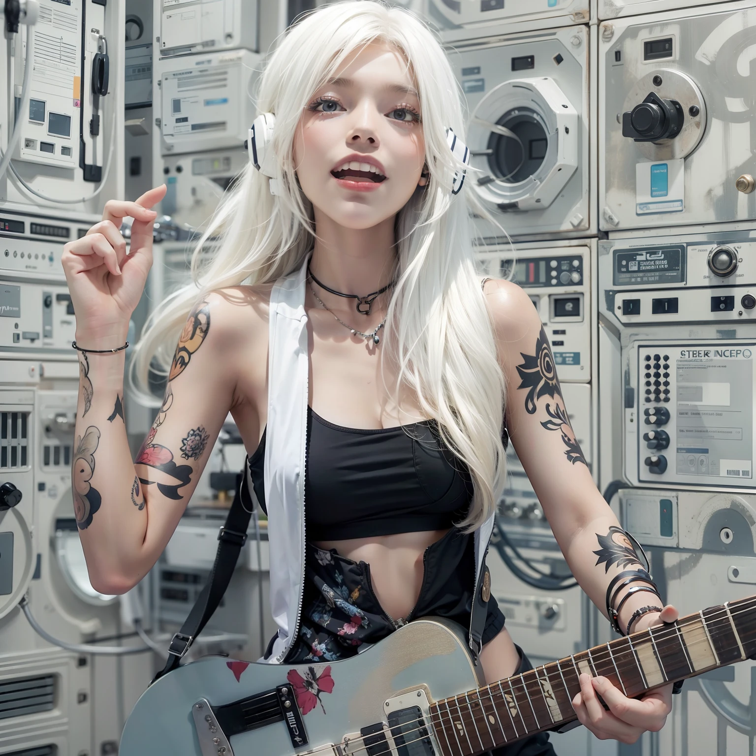 Guitar neck Background with