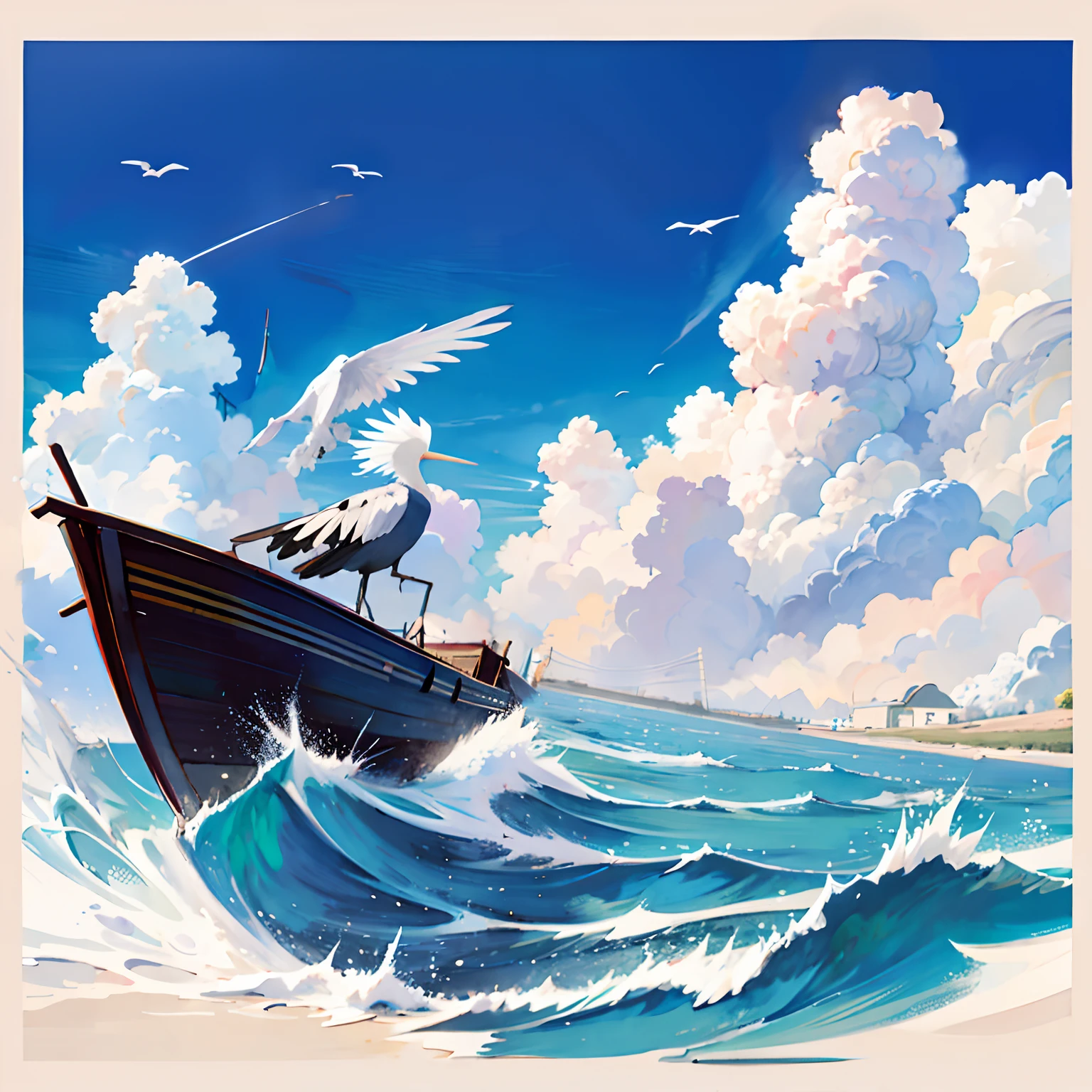Wooden dhow-style sailboat