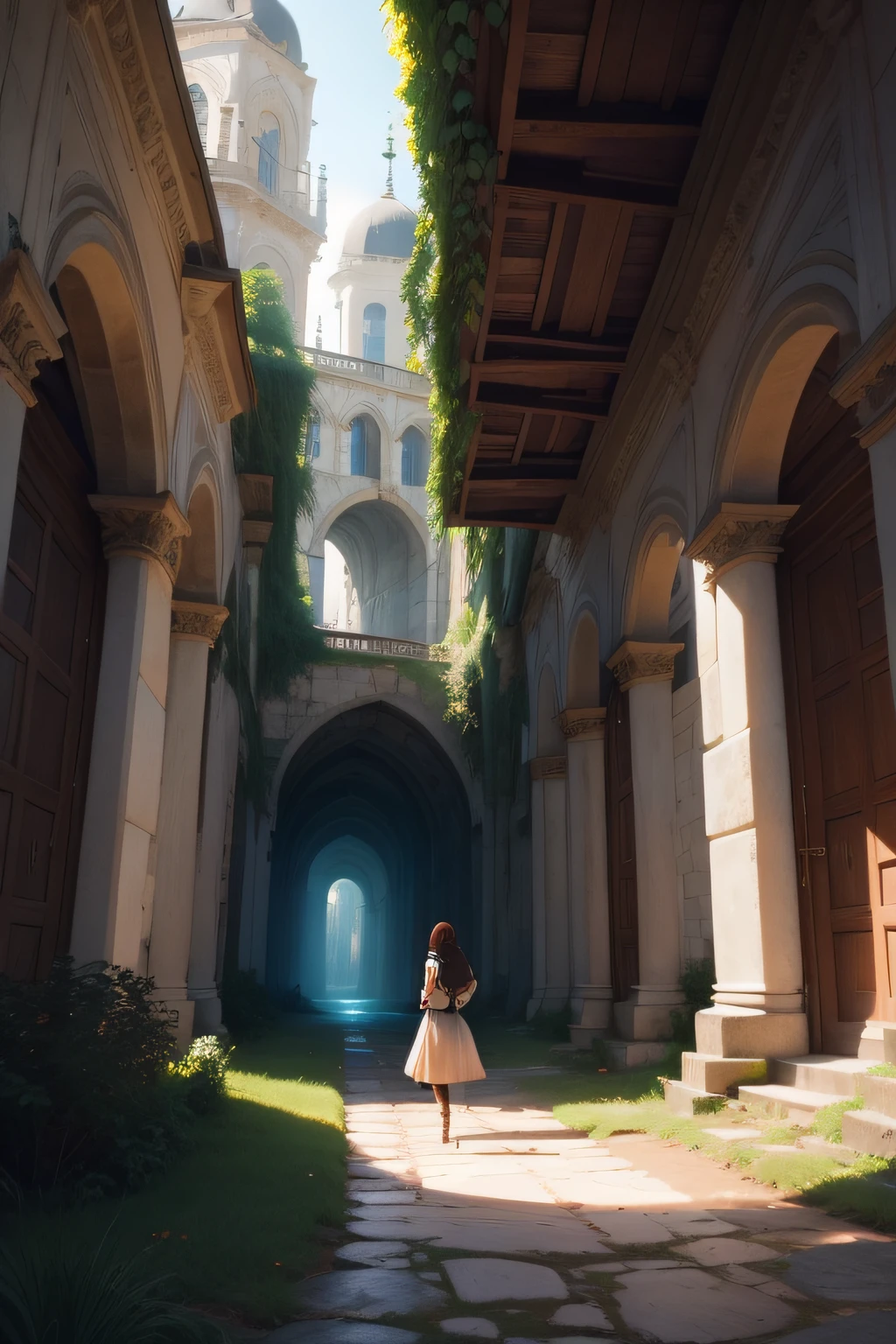 "Imagine you're exploring an old library hidden in an abandoned city. Enquanto percorre as estantes empoeiradas, finds a mysterious and untitled book. Ao abri-lo, You are transported into a magical and unknown land. Describe what you see, os encontros que tem e as aventuras que vive ao explorar esse novo mundo. How you deal with the challenges and discover the hidden secrets of this enchanted land?"
