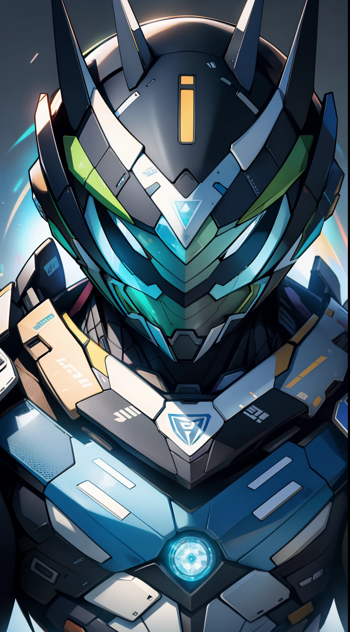 5 holographic projections of Kamen Rider in different styles