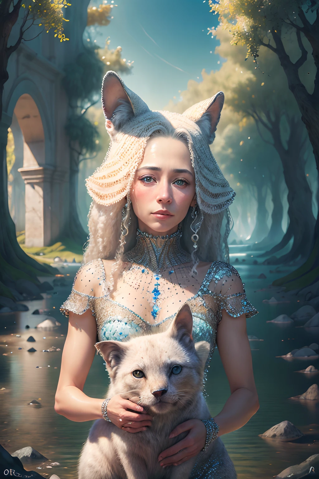 La mejor calidad, Obra maestra, ultra-high-resolution, (Foto realista:1.4),Retrato surrealista, surrealismo, dream-like,
Salix florece en una maceta, fantasy creature,
DiamonAI,