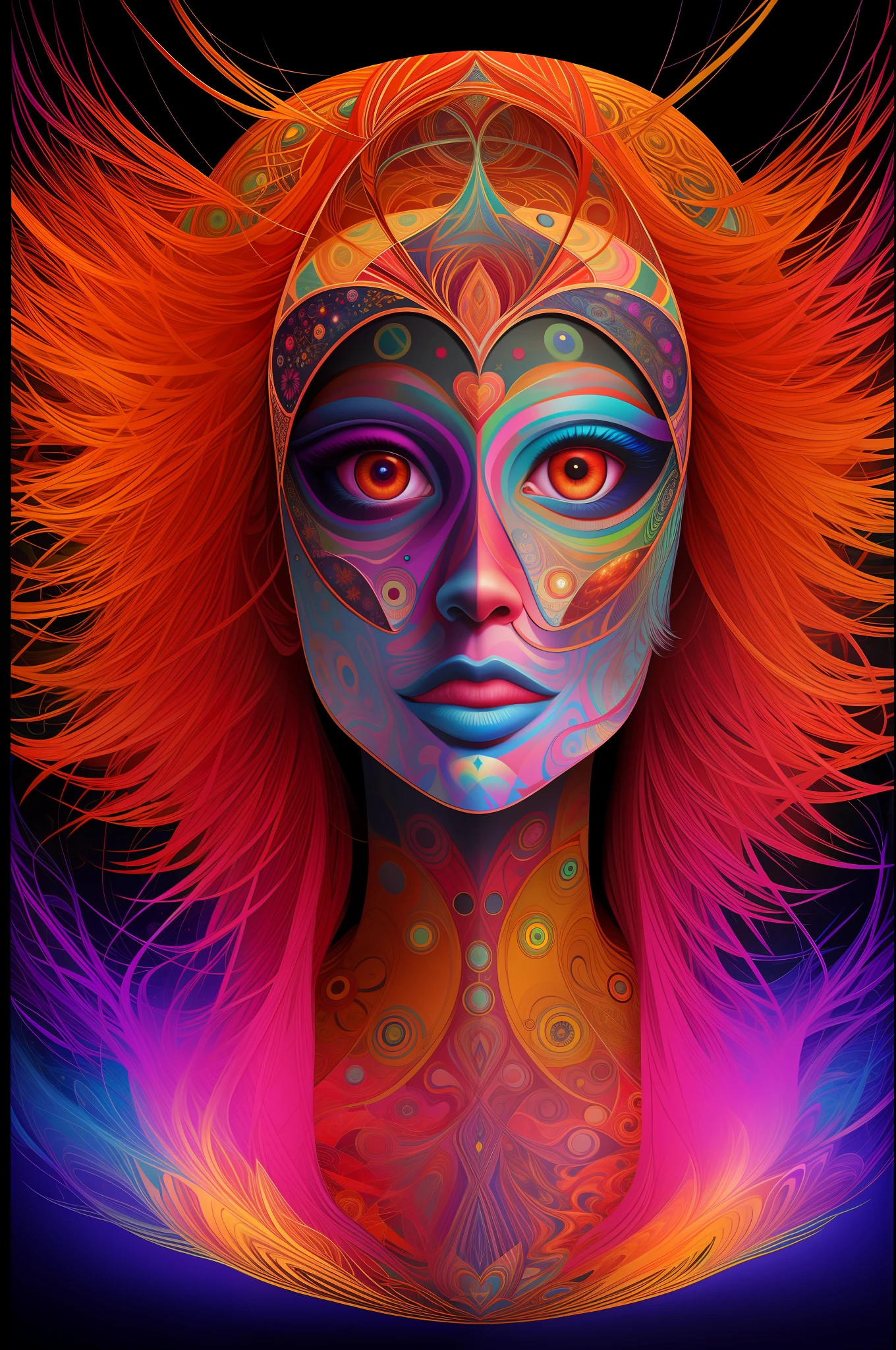 a painting of a giant head with many books, psychedelic surreal art, estilo dan mumford e alex grey, psychedelic illustration, hyper detailed visionary art, Hyper Visionary Art - Detailed, psychedelic artwork, surreal + altamente detalhado, arte digital altamente detalhada 4k, arte psytrance, Directed by: Justino Geraldo, arte digital detalhada 4K, Arte Trippy, Surreal psychedelic design, Livros em segundo plano, desenho camiseta