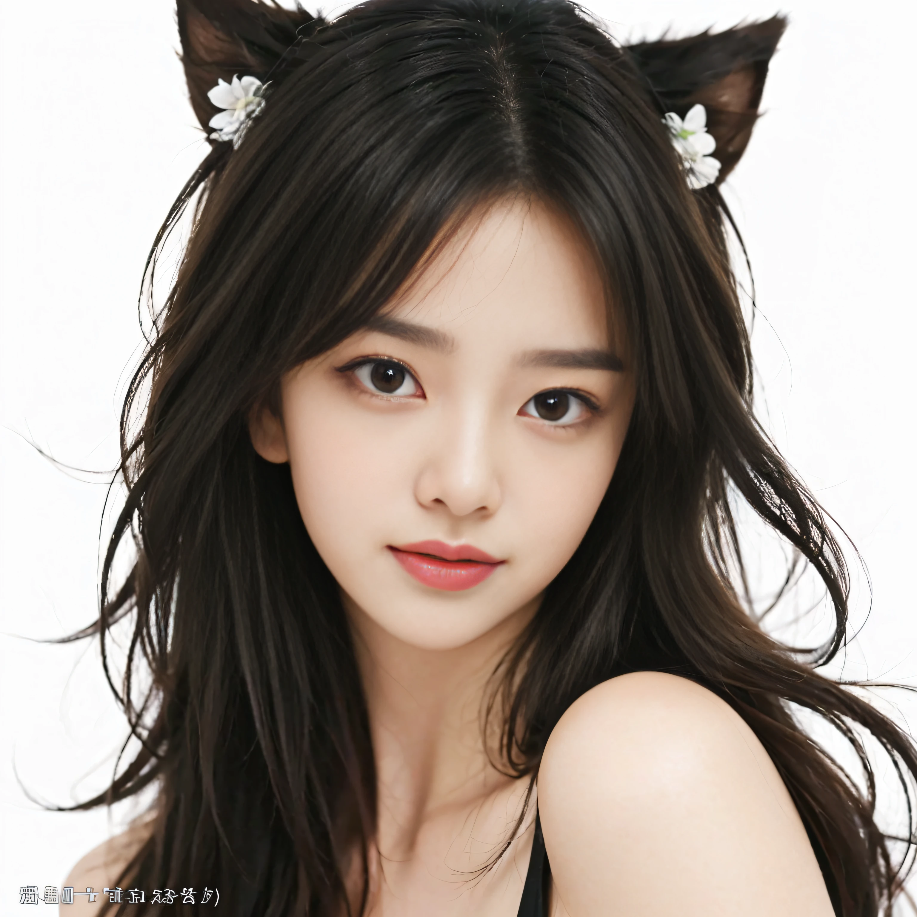 tmasterpiece, Best picture quality, high high quality, Beutiful women, jpn, Popular Korean makeup, A detailed, Swollen eyes, Detailed eyes, Detailed skins, Beautiful skins, 超A high resolution, (Realistis: 1.4), is very beautiful, Slightly younger face, Beautiful skins, Slim, (Ultra photo realsisim), (illustratio), (A high resolution), (8K), (The is very detailed) (Most Best Illustration), (Beautiful detailed eyes), (ultra-detailliert), (the wallpaper), (A detailed的脸), looking at viewert, finely detailled, A detailed的脸,pureerosfaceace_V1,ssmile,From the angle of waist up,photograph of-realistic,Bright lights,profesional lighting,brunette color hair(some of hair part green),long whitr hair,Dark ruins,Big Red Moon,Gorgeous red and black dress,Mature woman,Long fashion bangs,Purple pupils