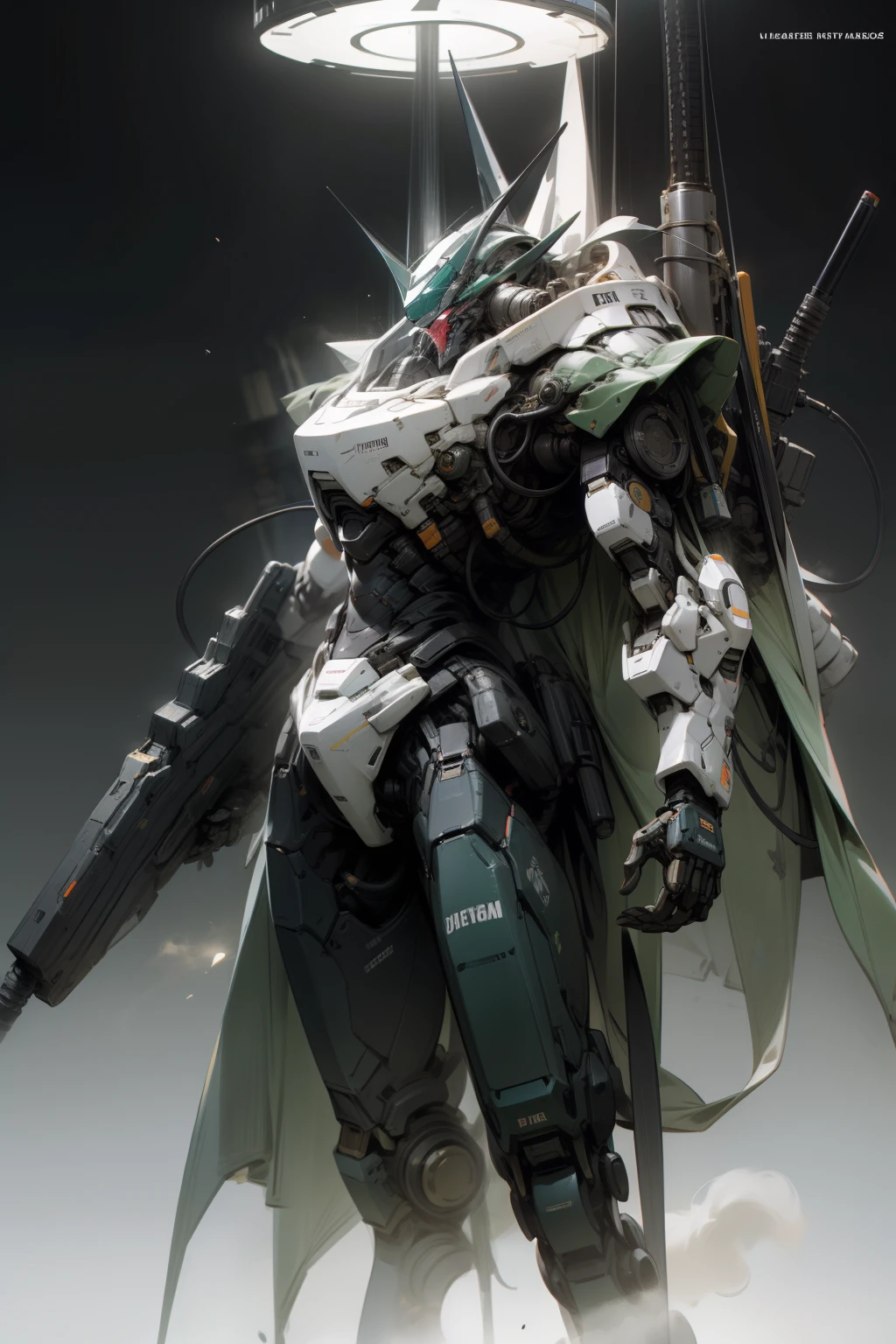 ultra-quality, ultla highres, Hyper Detailed, High contrast, superfine illustration, creative refinement, Ultra-transparent, mechs, body type:Slimed, Equipped with a mega particle cannon