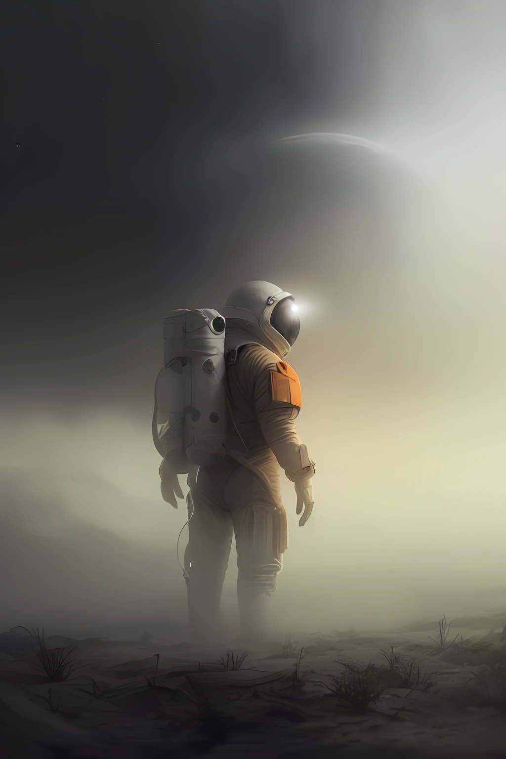 Astronauta em um traje espacial caminhando por um campo nebuloso, lone astronaut, Misty space, Astronauta encalhado no planeta, HQ 4K papel de parede do telefone, astronaut lost in liminal space, astronautaa standing looking, astronautaa assustador, astronauta, astronautaa futurista, Caminhada de astronautaas, traje espacial empoeirado, spaceman standing looking, um astronautaa, Retrato de um astronautaa, Um astronautaa perdido no oceano