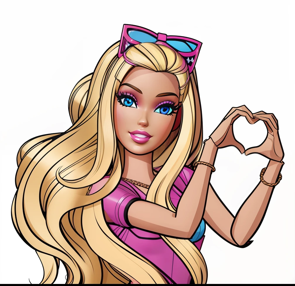 BARBIE, IMAGEM EM 3D, BONECA, ALTAMENTE DETALHADA, NITIDEZ ALTA, max quality, BARBIE 3D, sharp strokes.