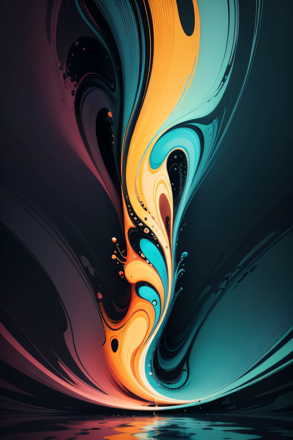 Images that express 'abstract' and cute，In more colors，Swirling expresses abstraction
