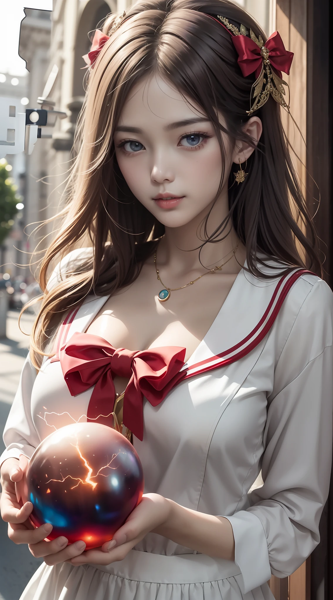 A beautiful left hand holding a magic wand。