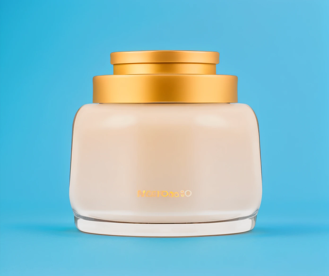 Close up of a jar of cream on a blue background, textured base ; product image, dramatic product shot, professional product shot, Product photography, professional product photo, products shot, Professional product photography, Product photography 4 K, product design shot, detailed product shot, high qualityProduct photography, dramatic product lighting, close-up product photo, studio product shot