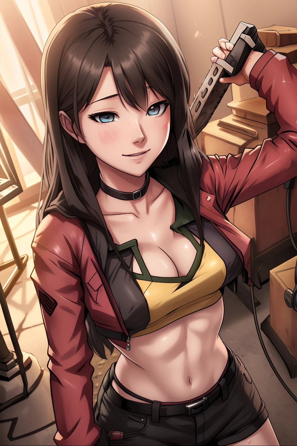 girl,happy,makima \(chainsaw man\),