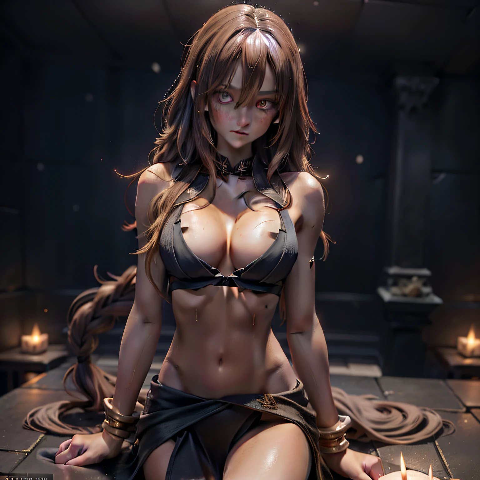 ((best qualtiy,8k,tmasterpiece:1.3)),Sharp focus:1.2,Beautiful Women in Perfect Shape:1.4,Slim belly:1.2,((Layered Hair Style,big cleavage breasts:1.2)),(No bra, no panties)(Small but beautiful hard)(The size of the breast:1.1),( wet by rain),(Sateen,the street:1.2),wetbody:1.1,Highly Detailed Face and Skin Textur, A detailed eye, 二重まぶた, No top, Raised sexy, Snow-whiteskin,Small bulge on the chest,nakeness