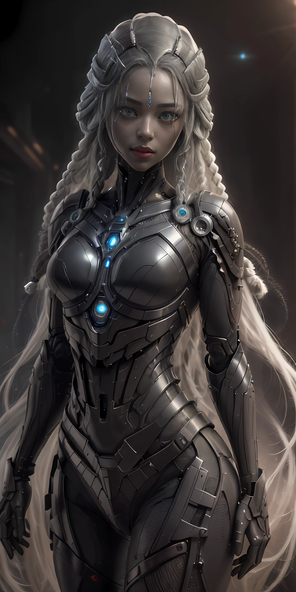 Open, beatiful face, luscious lips, expressive eyes, mouth open, Teeth are visible, Add hair, dreds, long tentacles - hair,  (1girl;1.3), 独奏 , ((((in full growth, in full growth ))))   (((Very detailed face))), (((Very detailed eyes and face))), beautiful detail eyes, body-parts_ . official arts, 统一 8k 壁纸, Super detailed, Beautiful, and beautiful. Beautiful, Masterpiece, Best Quality, An original masterpiece, super fine photo, Best Quality, Super High Resolution, Realistic realism, full-length portrait, Amazing beauty, dynamicpose, gentle face, light eyes. (front) She wears Hr. Giger the Extra-Terrestrial, Exosuit, Black alien archaic with red elements, latex, plastic. The backstory is very detailed, alien ship in the style of Hr. Giger the Extra-Terrestrial, high detail, dark space, Other worlds, The light of distant stars in the background, Detailed detail, hiquality, low key light, gloomy environment. Frightening cinematic setting, messy and gorgeous. Girl with white skin, Realistic detailed skin, Visible Pore, Clear Focus, volumetric mist near the floor, 8K, UHD, dslr, hiquality, Film grain. light skin, photo realism, Lomography, Fantasy Dark Biopunk, Utopian reality. translucent.