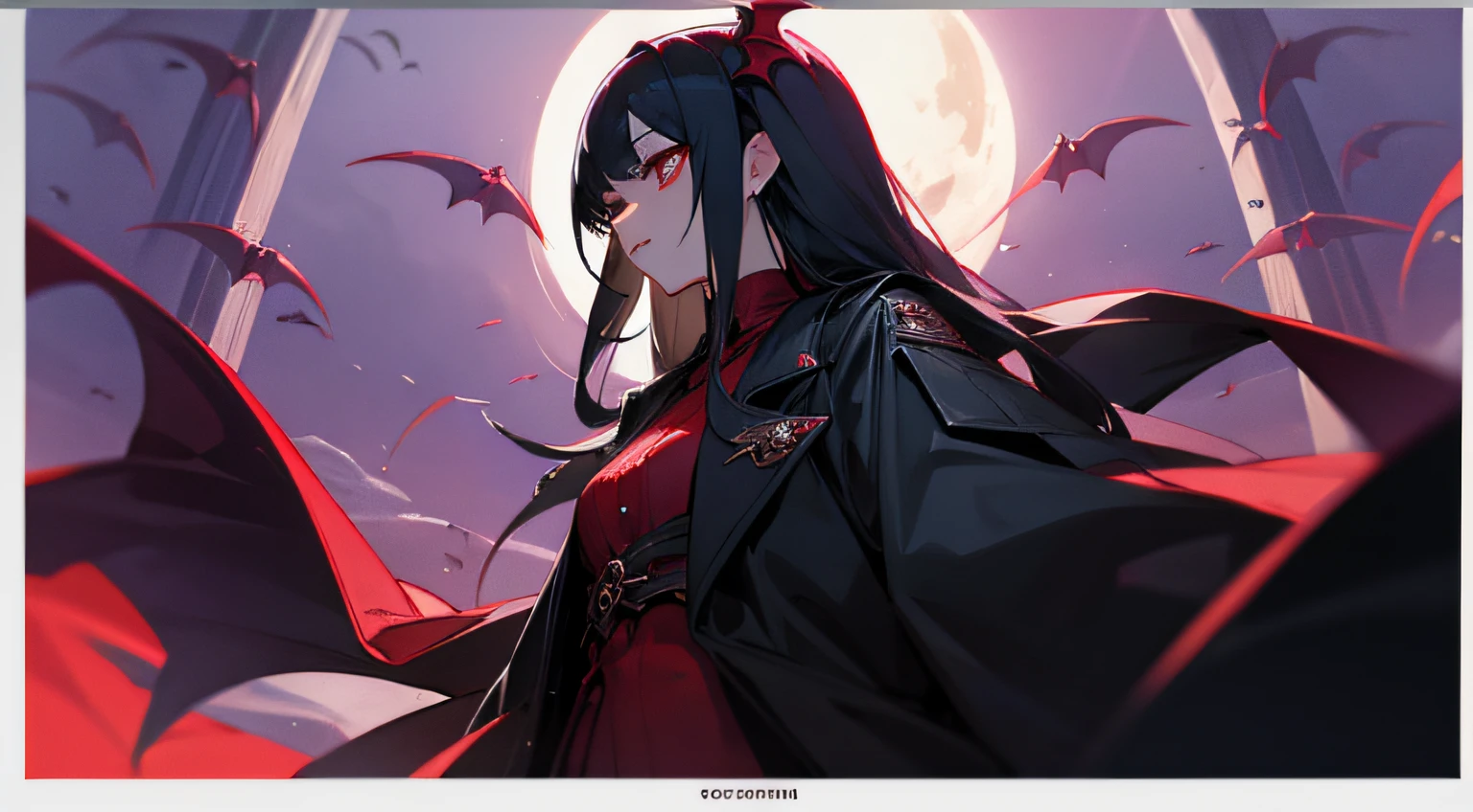 Charismatic female portrayal of vampires。