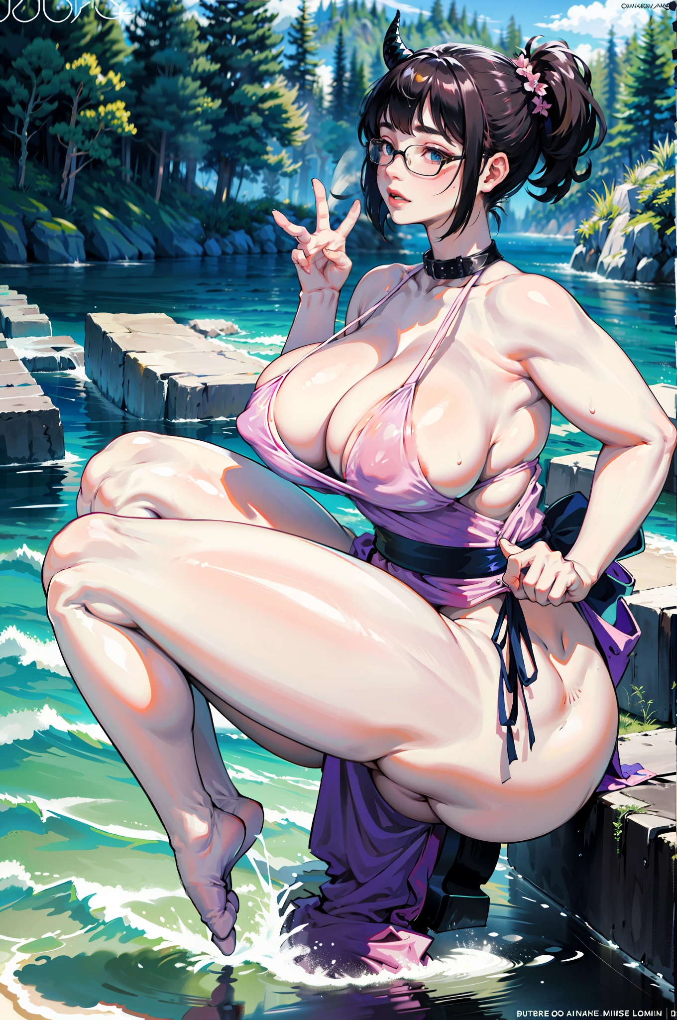32K,tmasterpiece,Faraway view,((extremely huge breast)),Collar,three-point style,,kitchens,aprons,Reflective glossy leather,slightly fat big breasts,Enlarged buttocks,(best qualtiy), detailedbackground,Black girl, terroral, bionicle, succubi,Long horn,coda,water spray,Ass focus,tmasterpiece,Faraway view,Two pink bumps,slightly fat big breasts,potbelly,Fat super ass,Ultra-transparent fishing nets,see through,Inside T,Unoccluded,super breasts,Oversized buttocks