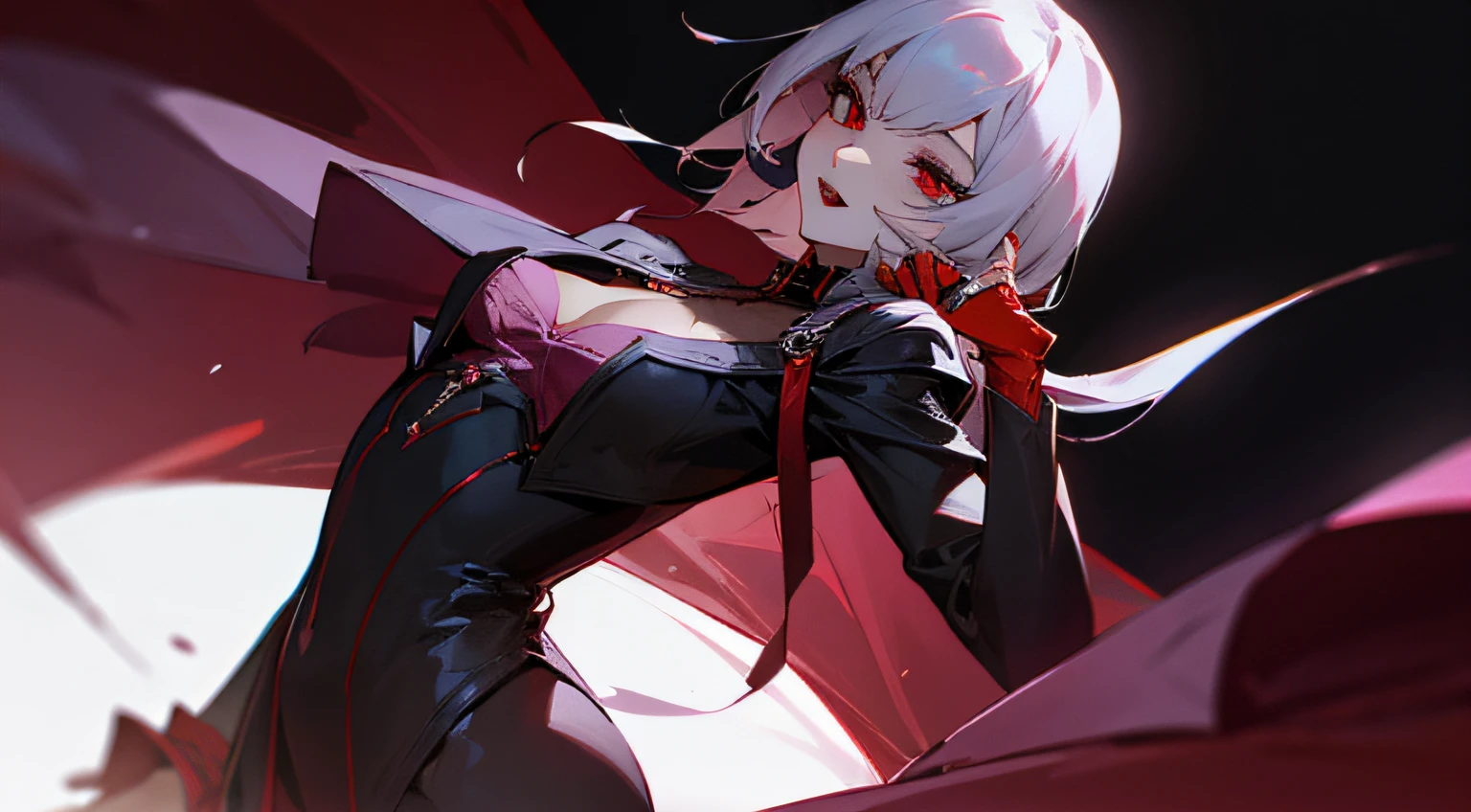 Charismatic female portrayal of vampires。