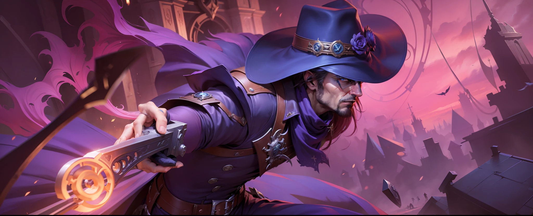 Homem estilo Legue of legends, van Helsing