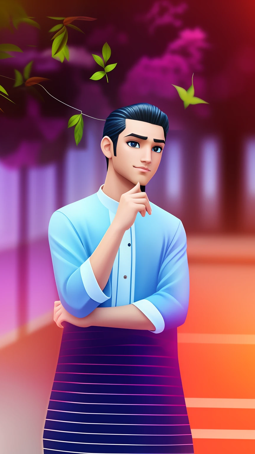 Change Background Handsome Boy realities Ultra high Change hair Ai avatar