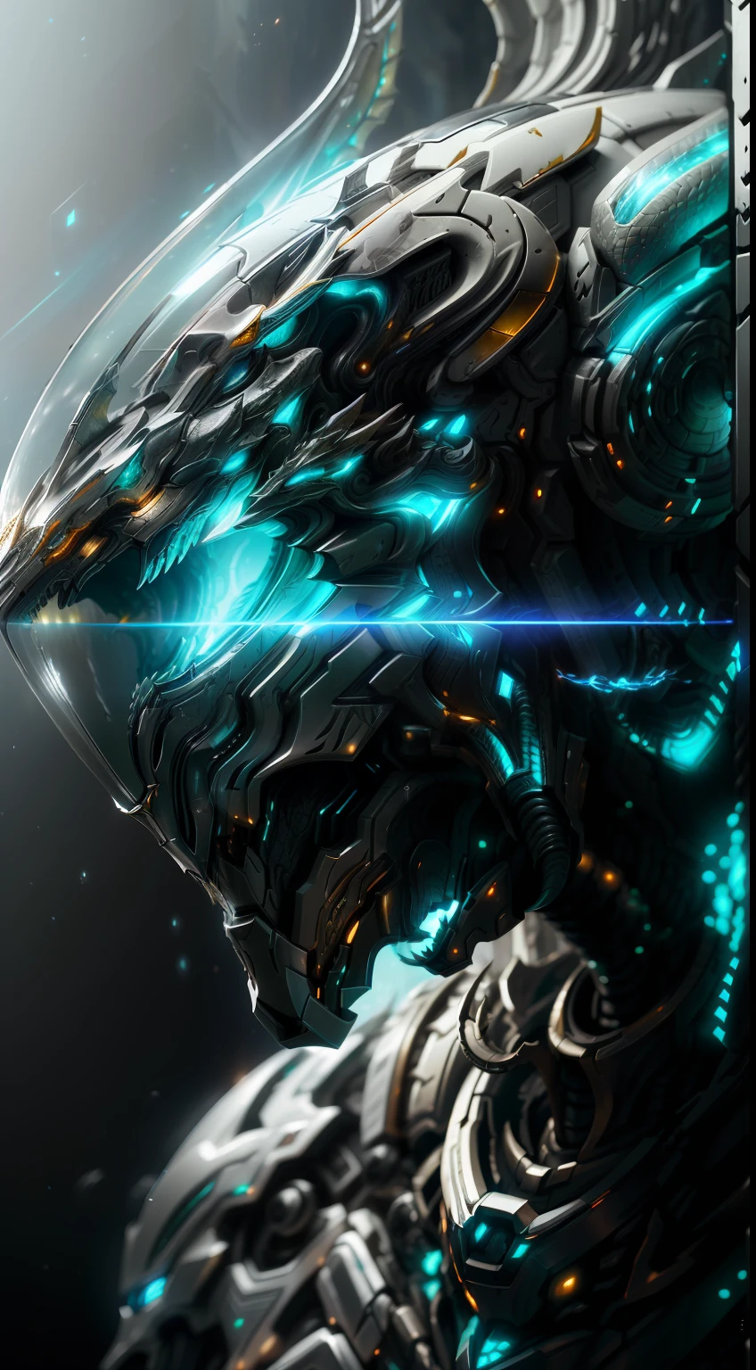 (Realistic:1.5), (Photorealistic:1.2), detailed, render, epic, biomechanical dragon, helmet, white plastic, diffuse lighting, dynamic pose, intricate, elegant, (dynamic background), highly detailed, elegant, sharp focus, photo by greg rutkowski, soft lighting, vibrant colors, IvoryGoldAI (battlefileds:1.2)
