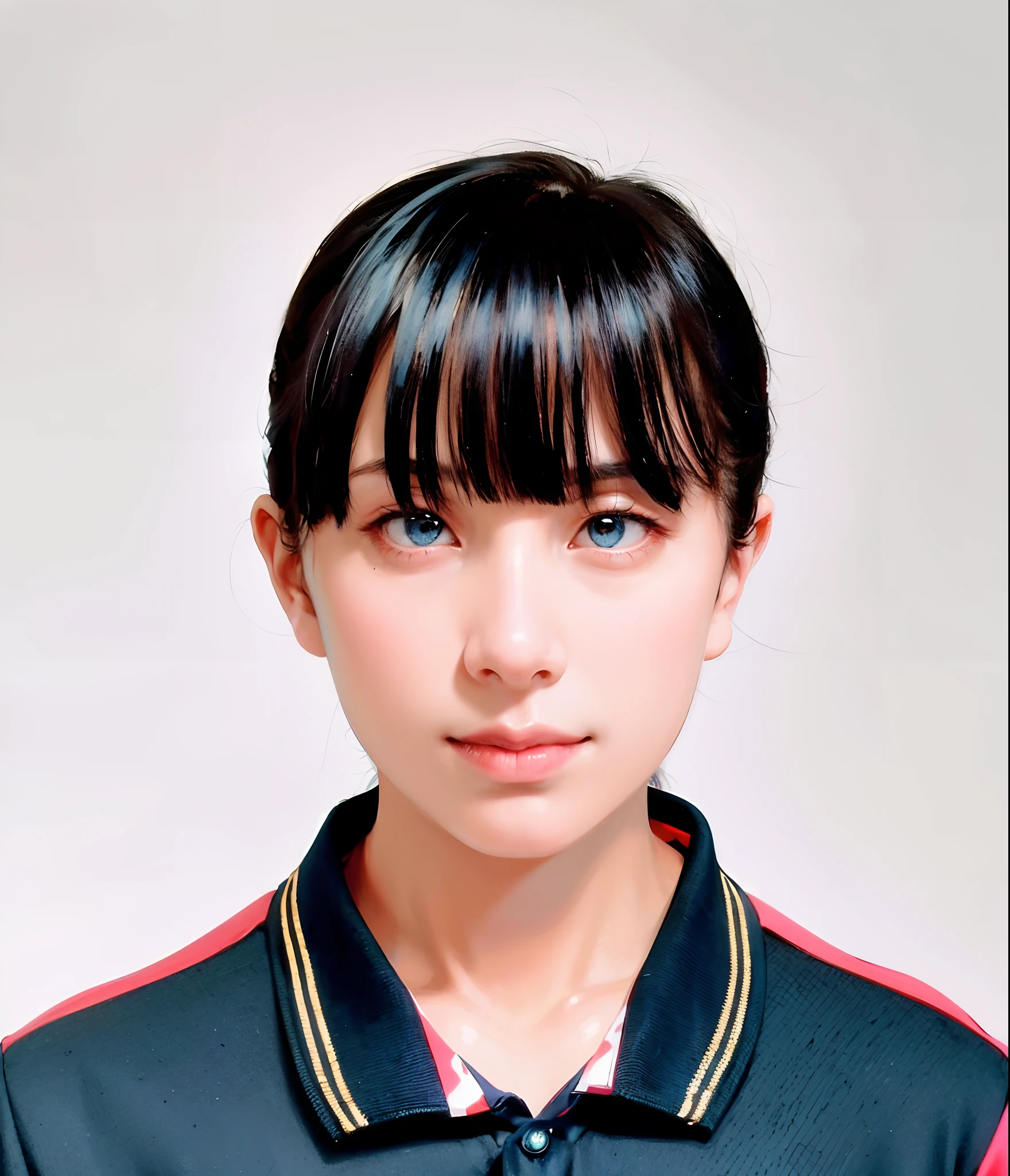 (masterpiece:1.4), (best quality:1.4), realistic, 1gril, solo, ((light blue hair)), hair ornament, long hair, blue eyes, collarbone, portrait, red lips, parted lips, (cleavage, pleated skirt), small breasts, blue nails, necklace, earrings, fashi-girl, looking at viewer, professional light, night, rain, outdoors,