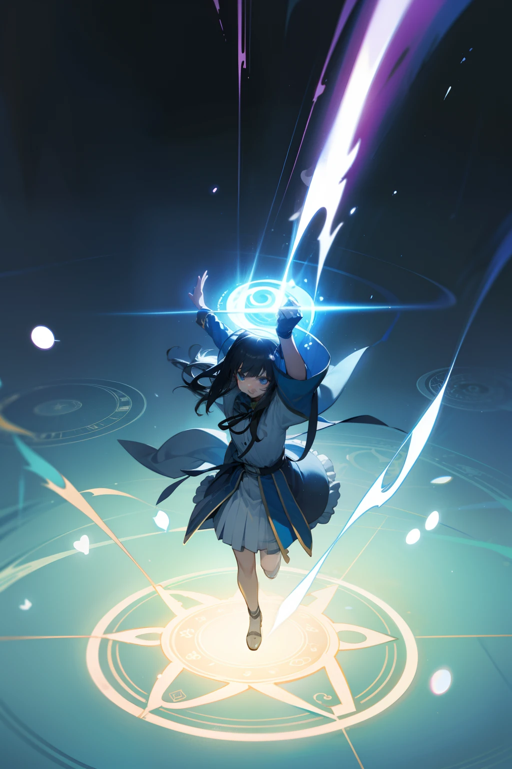 Who is summoned、magic circles、