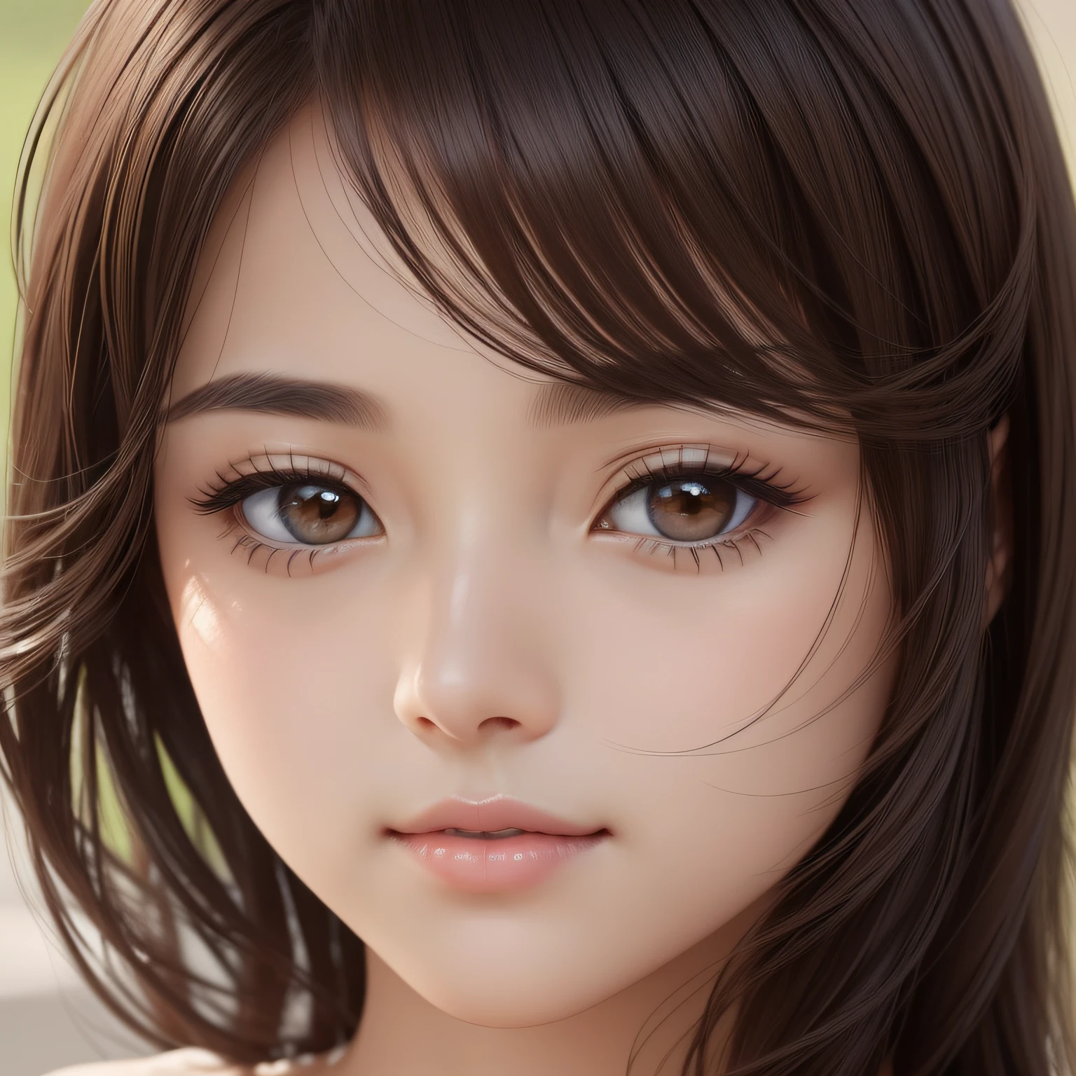 (dark brown eyes)、(Tilt head 1.3)、extremely delicate face,soft clean focus, Realistic lighting and shading, (an extremely delicate and beautiful art)1.3, Elegant, (Pastel colors)1.2,