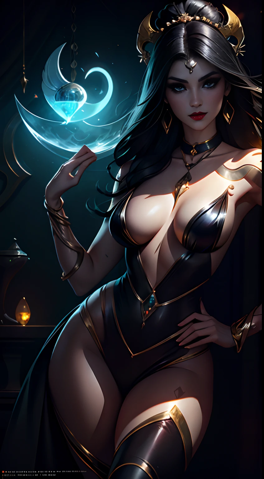 Model: long wavy black hair, full dark lips,Curvy Body, big thighs, big breastes, black shiny body, Smoky eyes, BREAK, Setting: Room with black color, Broken glass,multicolored neon crystals, BREAK, bodypaint: Polychromatic geometric patterns, Torso cover, Arms and legs, BREAK, Accessories: Chrome-plated chains with torn body, Silver Choker, black feathered white black wings, Naked, Topless, naked body,BREAK, the pose: on a bed, looking forward, truth, Magic, Magic, wolf ears, Wolf, up close, northern lights, spectrum. apaixonado, Dark Elves. 🧘🏻♀️👁️⛩️soror 🌬️mystica 🩸✨occult dmt🪬dream 👁️goddess of Love🥀🔑🚪moon, ...............key, starry, secret, Heart, 100mm wide-angle lens1 beautiful devil woman from hell, around dark: 1.6), photo realism, dinamic lighting, Artstation, Poster, voluminous lighting, Very Detailed Faces, 8k ultra, Awarded, around dark, deep shadow, Discreet key, cowboy lens, hairlong, black hair, bust, luxury palace, Royal style, devil's crown, Eye makeup is very clear and detailed, The most beautiful face, The breasts are very large, round & round, super realistic, Adorable smile, The eyes are very well made up, guweiz, devil style, Tail with bow, tied at the back of the head, Red-black lips, Skull tattoo on the shoulder, She is undressed, Topless, Naked, teats, Halo of milky deleuze, the landscape is overcast and thunderous, (portraite of a), Close-up of main character, (Background details 1.8),