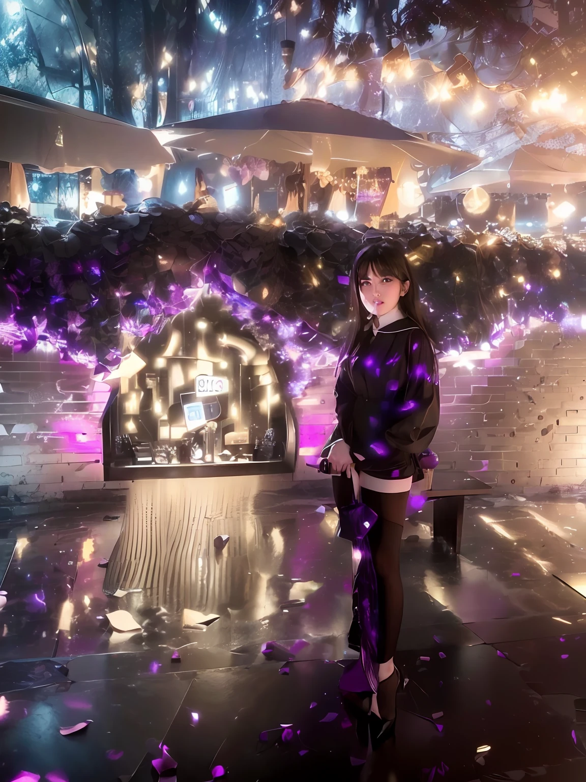 1girl,beautiful vintage color, instagram (photorealistic, high resolution:1.4), ((puffy eyes)), looking at viewer, , full body (8k, RAW photo, best quality, masterpiece:1.2), (realistic, photo-realistic:1.37),(sharp focus:1.2), professional lighting, photon mapping, radiosity, physically-based rendering, (pale skin:1.2),(small breasts:1.2), looking at viewer, (middle hair:1.5), portrait, purple eyes, (sliver hair:1.1),bangs, (simple background:1.4), solo, upper body, realistic,(masterpiece:1.4),(best quality:1.4),(shiny skin),fashi-girl,makeup,smile(skinny,closed mouth,shy :1.3) ,(standing,black Stewardess uniform,Necromancer:1.1),medium bust,sexy pose ,