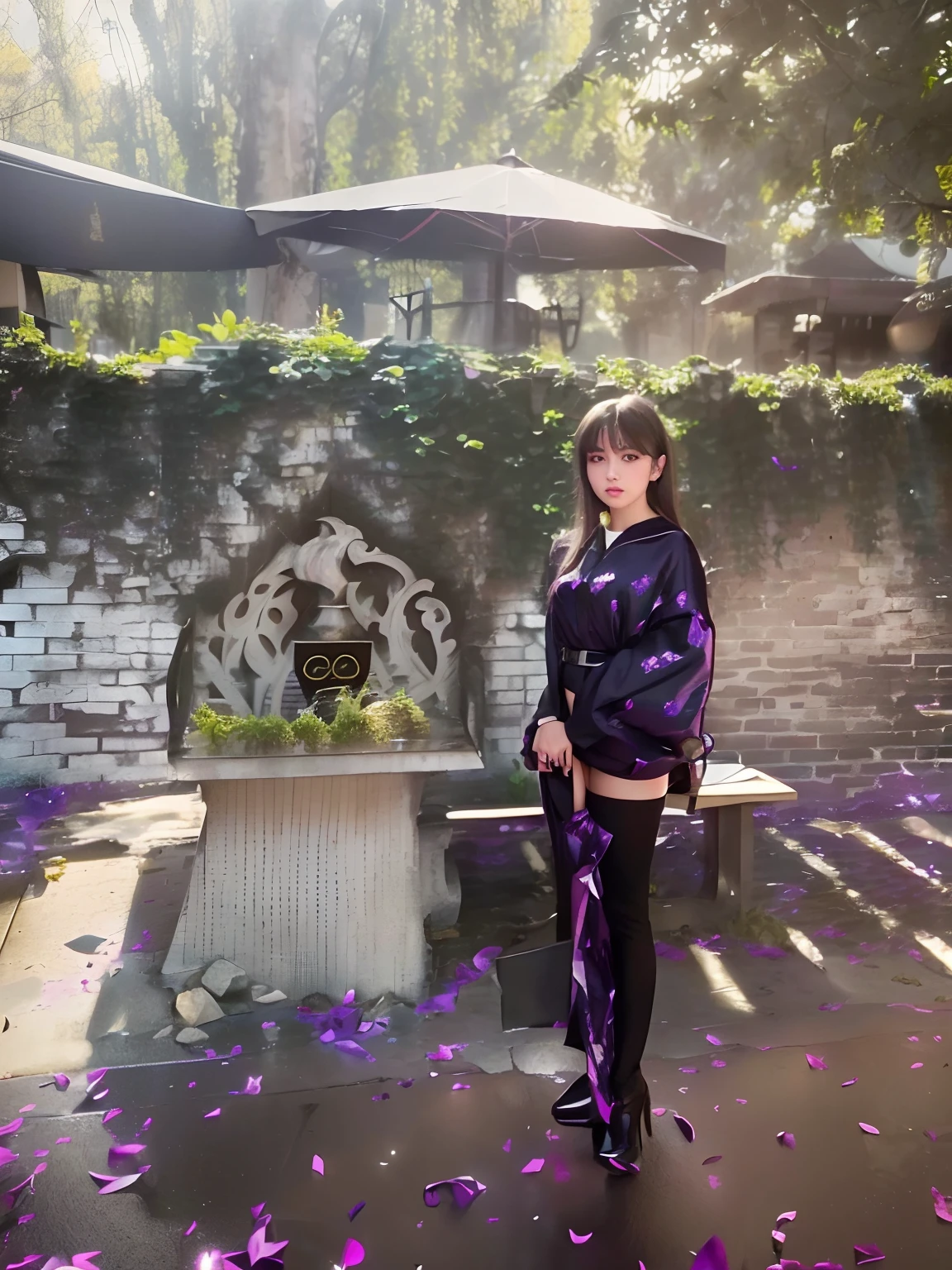 1girl,beautiful vintage color, instagram (photorealistic, high resolution:1.4), ((puffy eyes)), looking at viewer, , full body (8k, RAW photo, best quality, masterpiece:1.2), (realistic, photo-realistic:1.37),(sharp focus:1.2), professional lighting, photon mapping, radiosity, physically-based rendering, (pale skin:1.2),(small breasts:1.2), looking at viewer, (middle hair:1.5), portrait, purple eyes, (sliver hair:1.1),bangs, (simple background:1.4), solo, upper body, realistic,(masterpiece:1.4),(best quality:1.4),(shiny skin),fashi-girl,makeup,smile(skinny,closed mouth,shy :1.3) ,(standing,black Stewardess uniform,Necromancer:1.1),medium bust,sexy pose ,