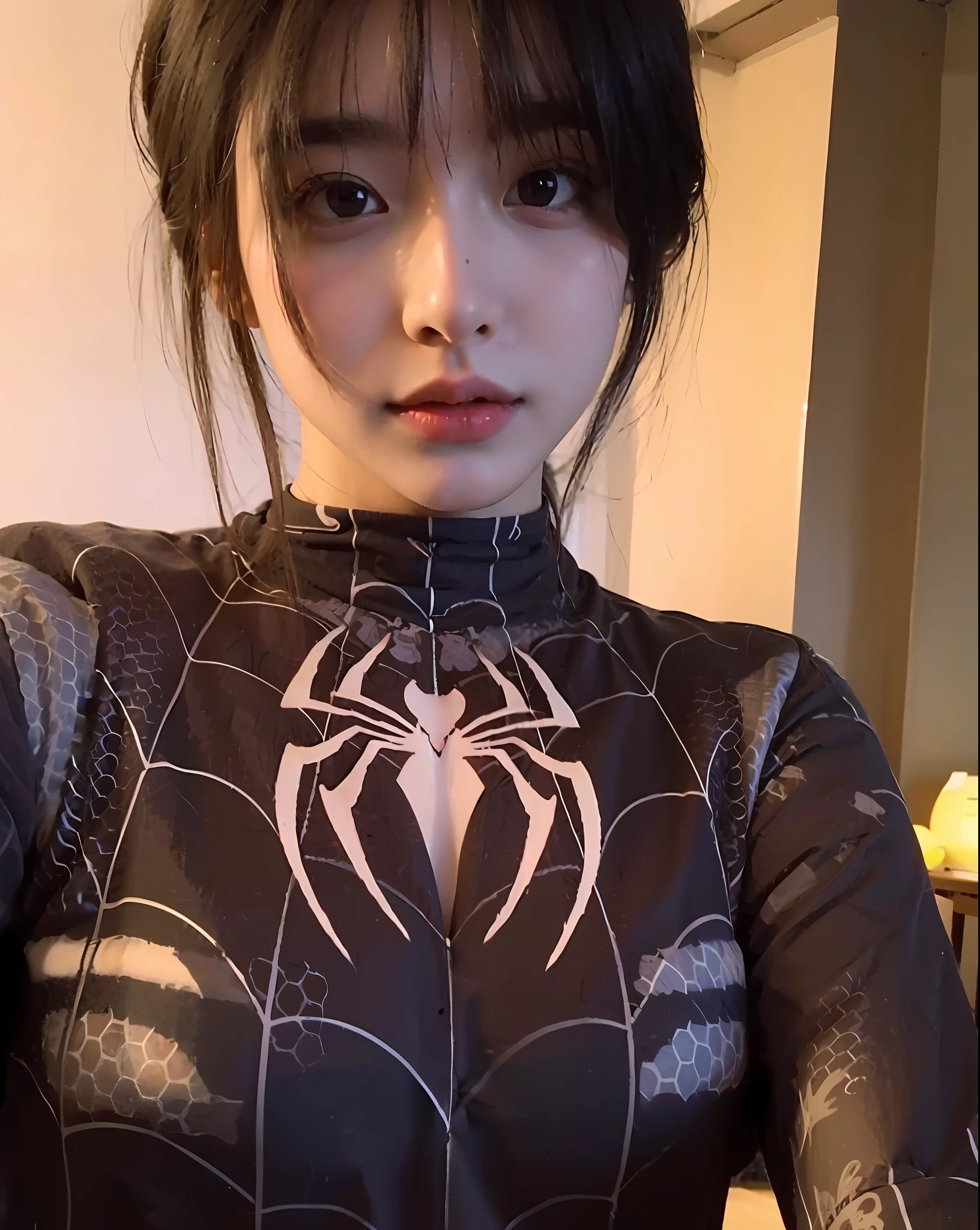 (Large breast:1.4),(shirt:1.4),(Best quality,masterpiece,ultra high res,(photorealistic:1.4),1girl,(:1.4),(long hair:1.6)