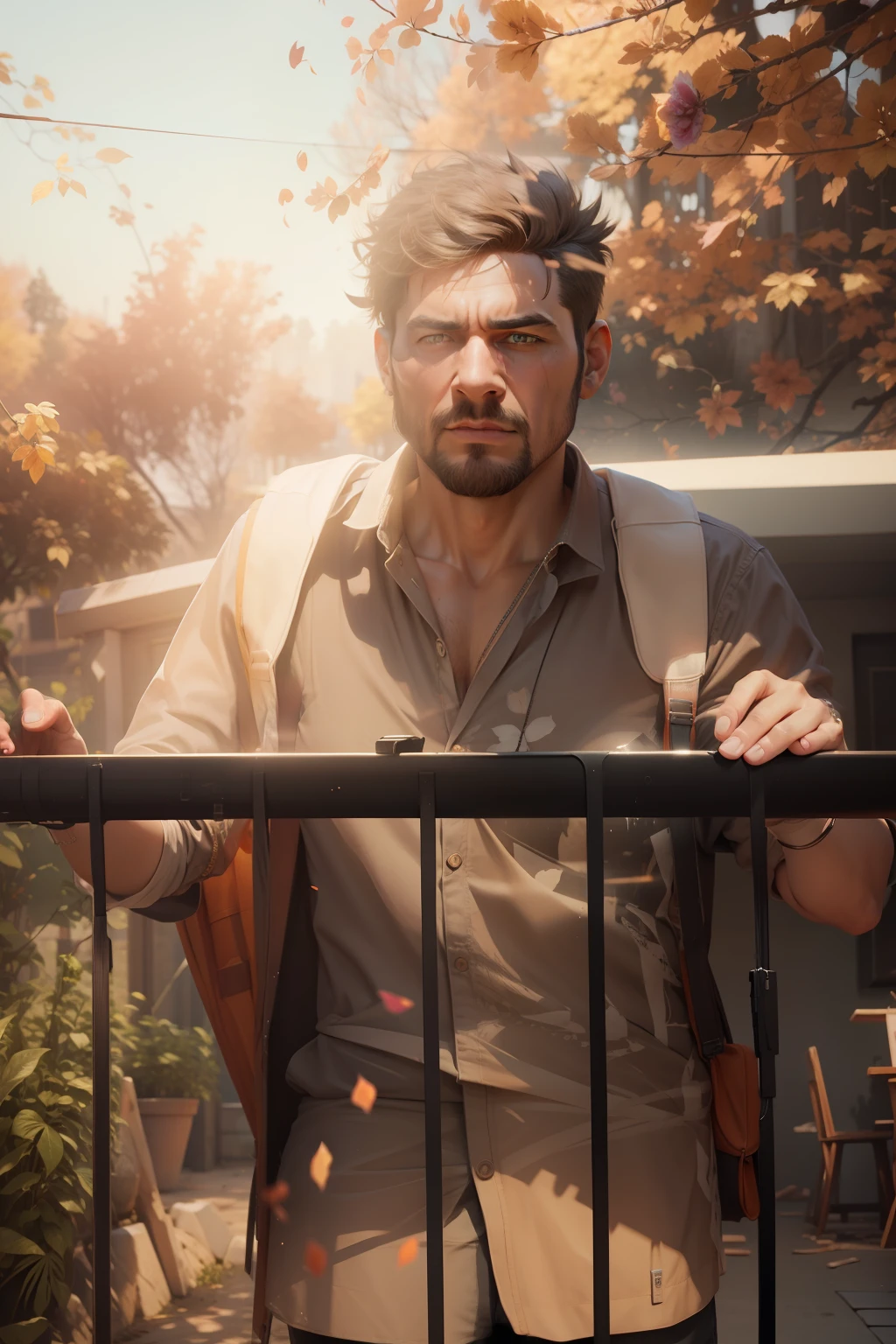 Background change, realistic image 3d