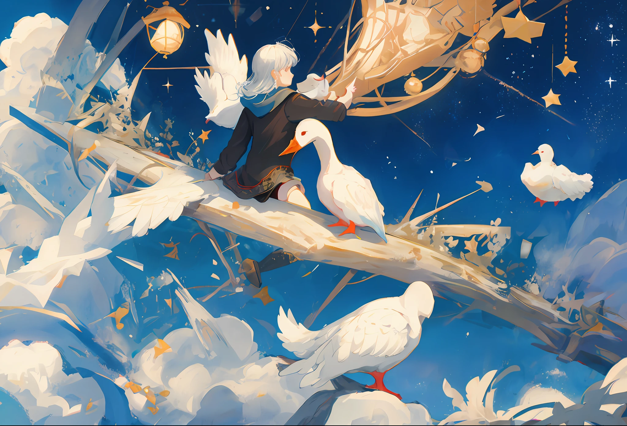 The universe and the white goose
