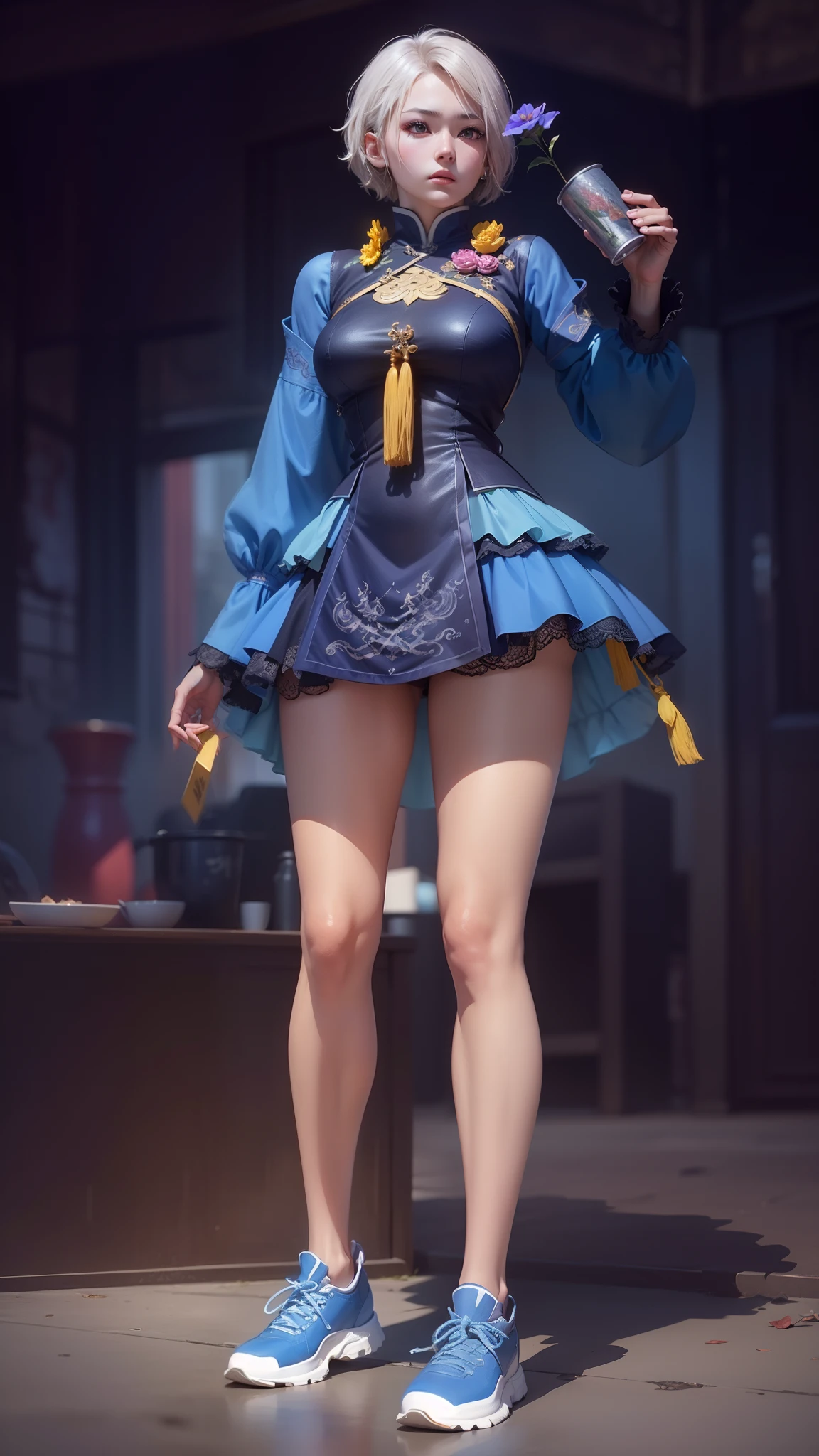 1girl, China, anime, 8k ultra, short hair, very beautiful,(photorealistic),